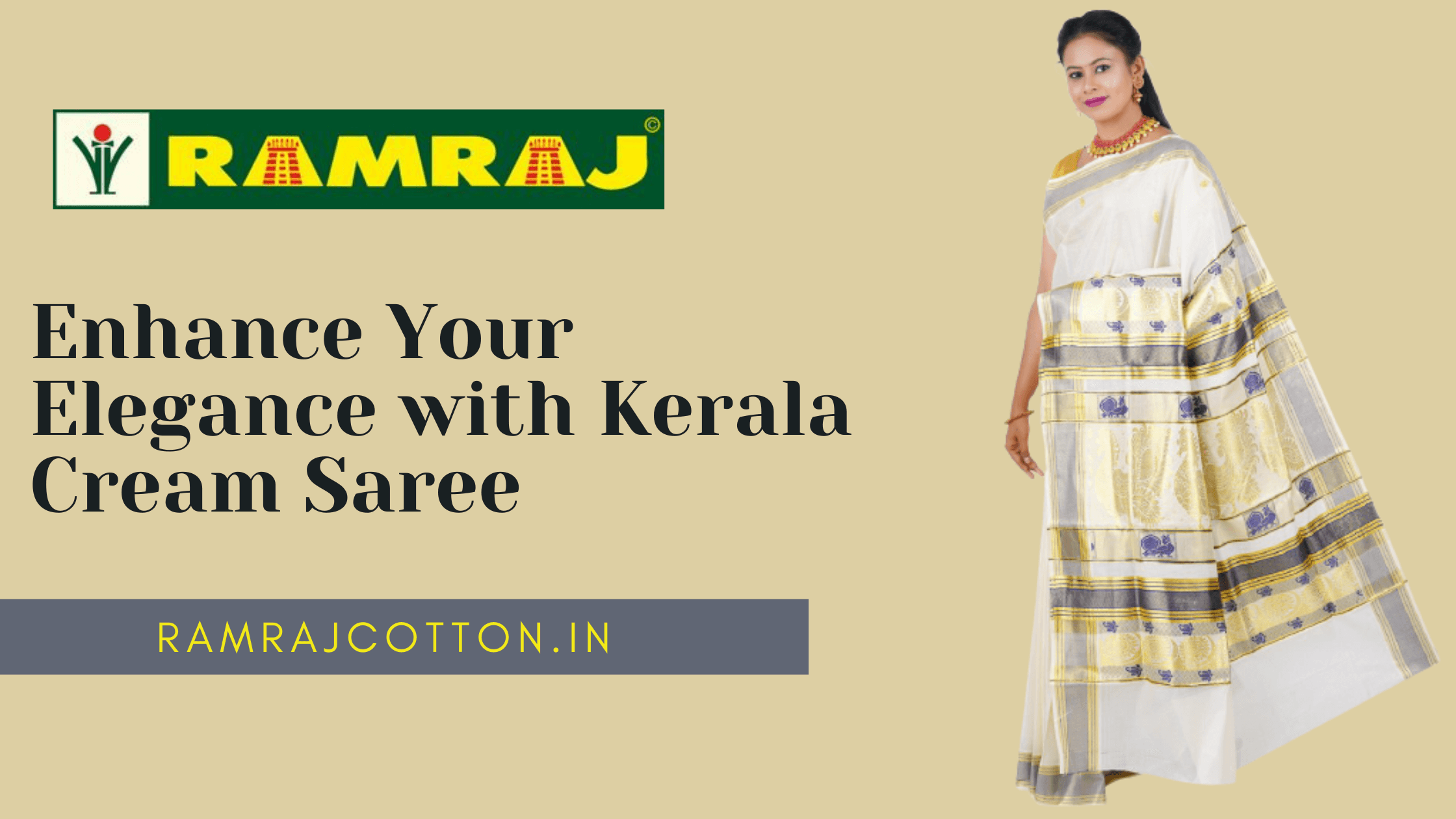 Kerala Cream Saree