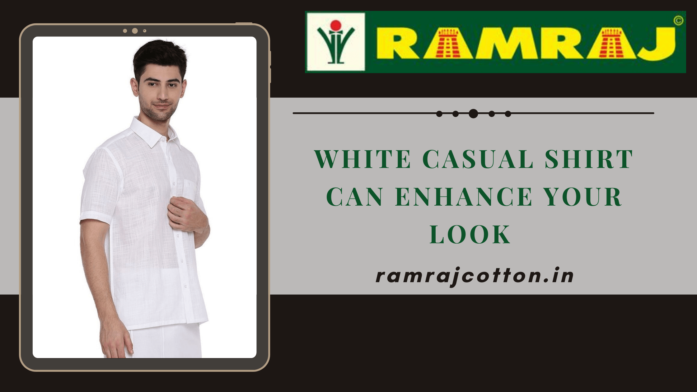 Look How to White Casual Shirt Change Your Look - Ramraj Cotton