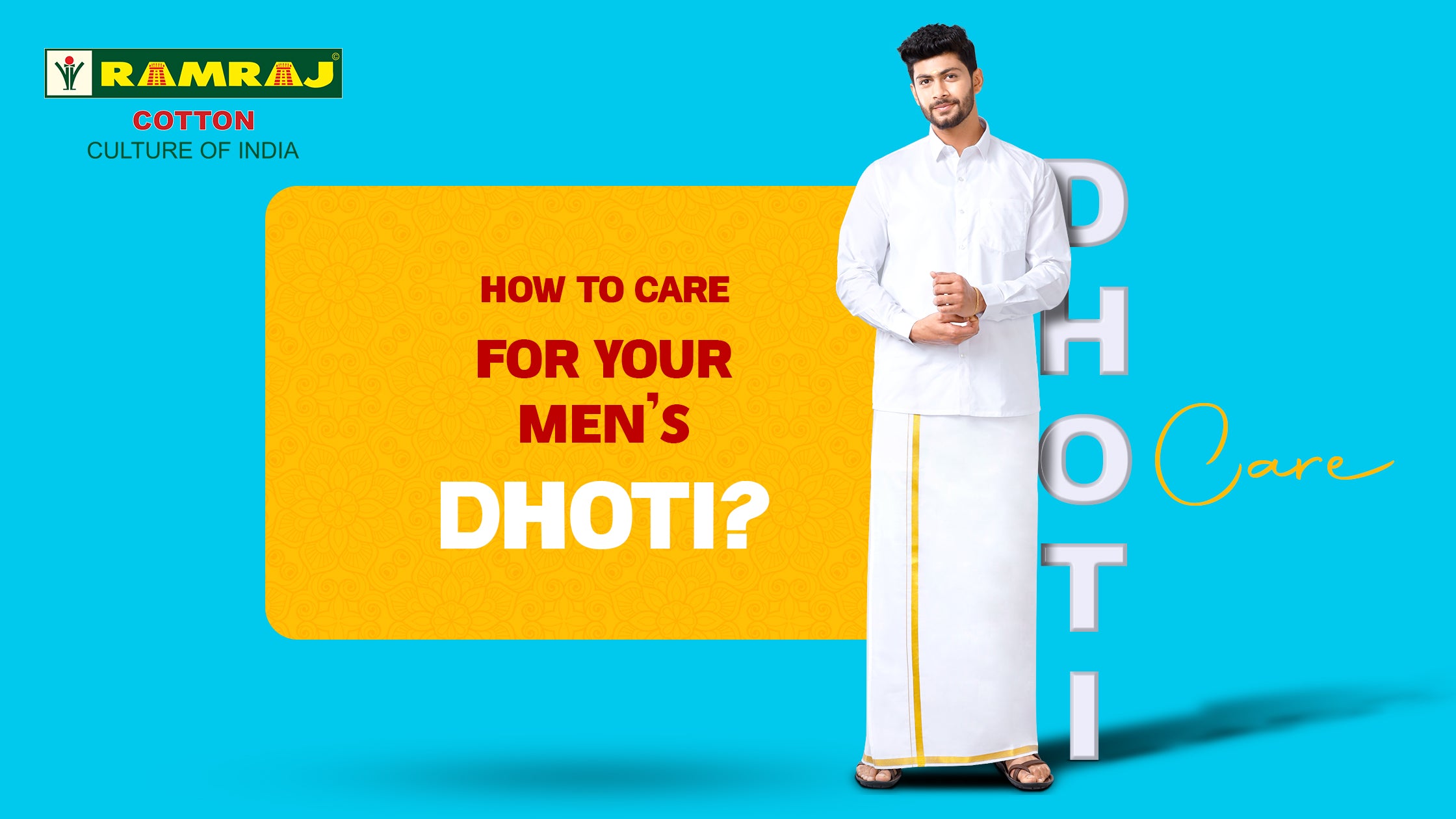 How to Care for Your Men's Dhoti: Tips for Longevity and Freshness