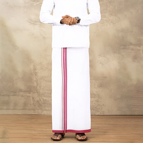 Colour Border Dhotis