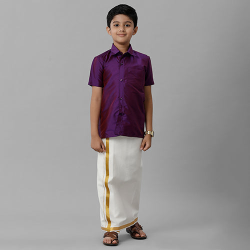 Boys Shirt & Panchakacham Sets
