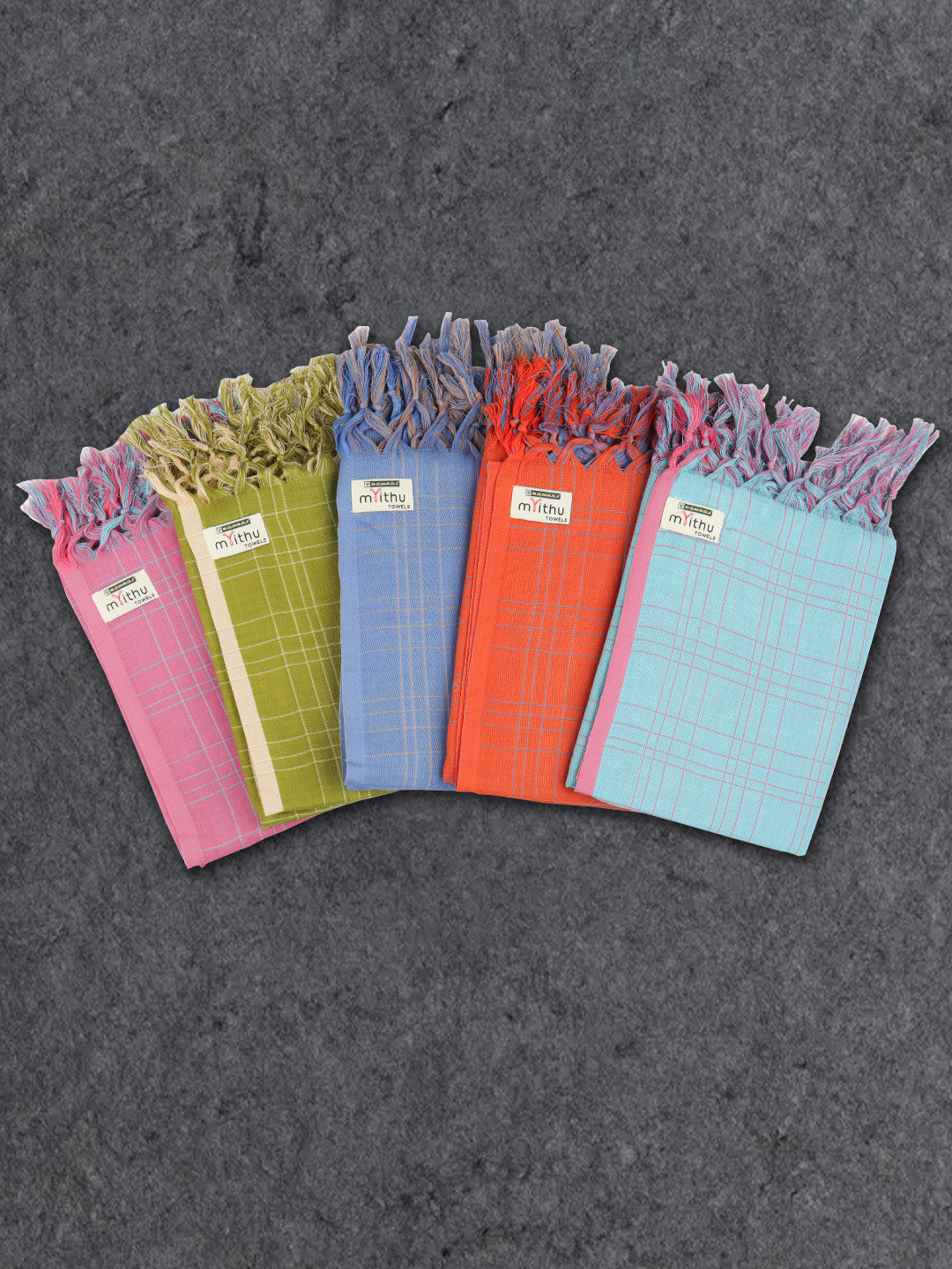 100% Cotton Bath Towel with Assorted Colour Twin Plus 896I