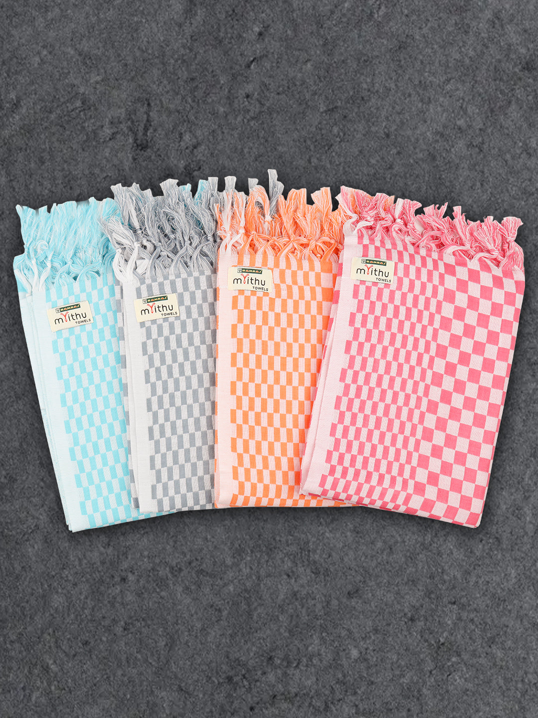 100% Cotton Bath Towel with Assorted Colour Twin Plus 73C