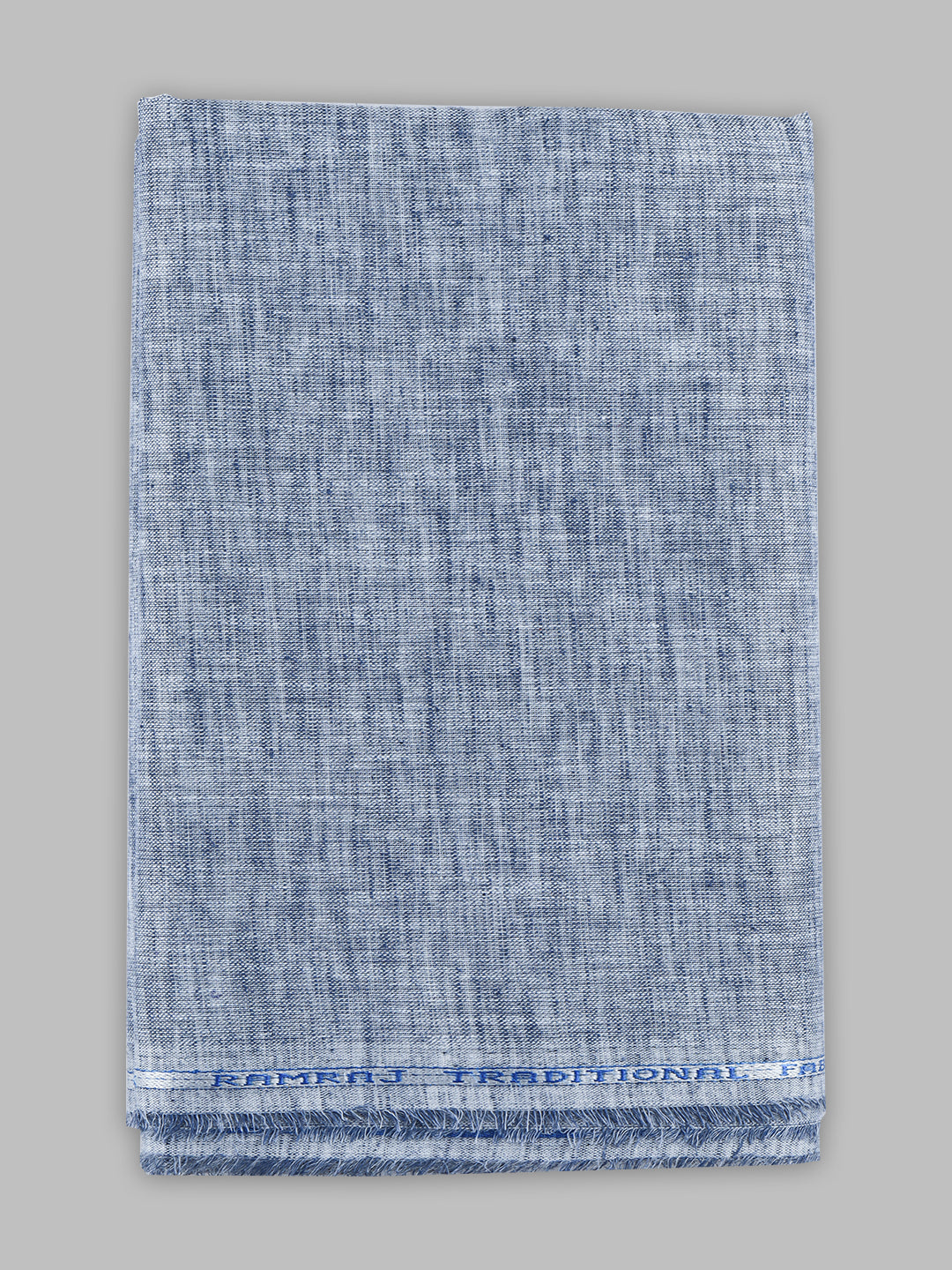 Women Cotton Blend Self Design Unstitched Kurti Fabric Dark Blue Lampus