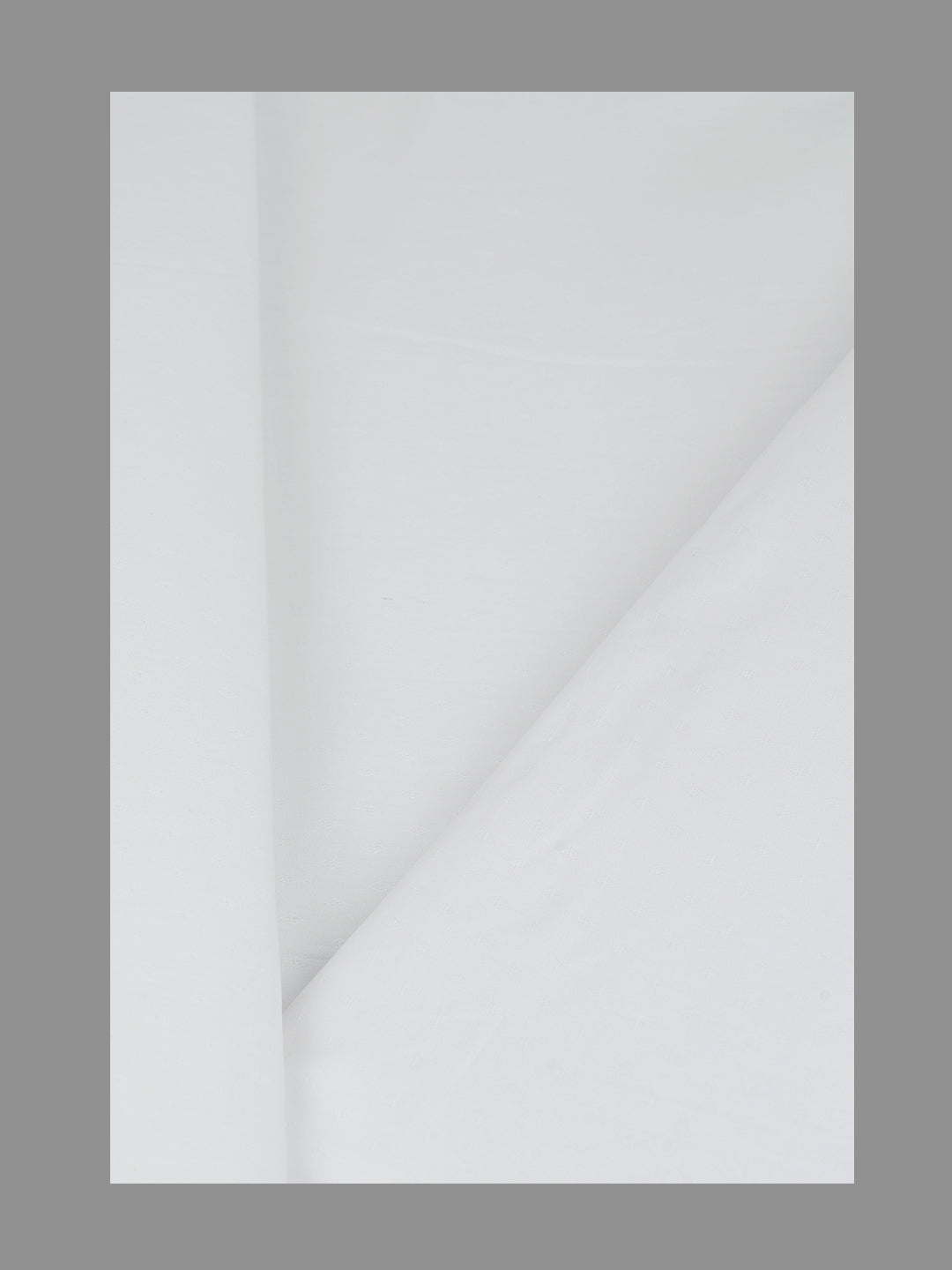 Men 100%Cotton Self Design Shirting White Forest 21