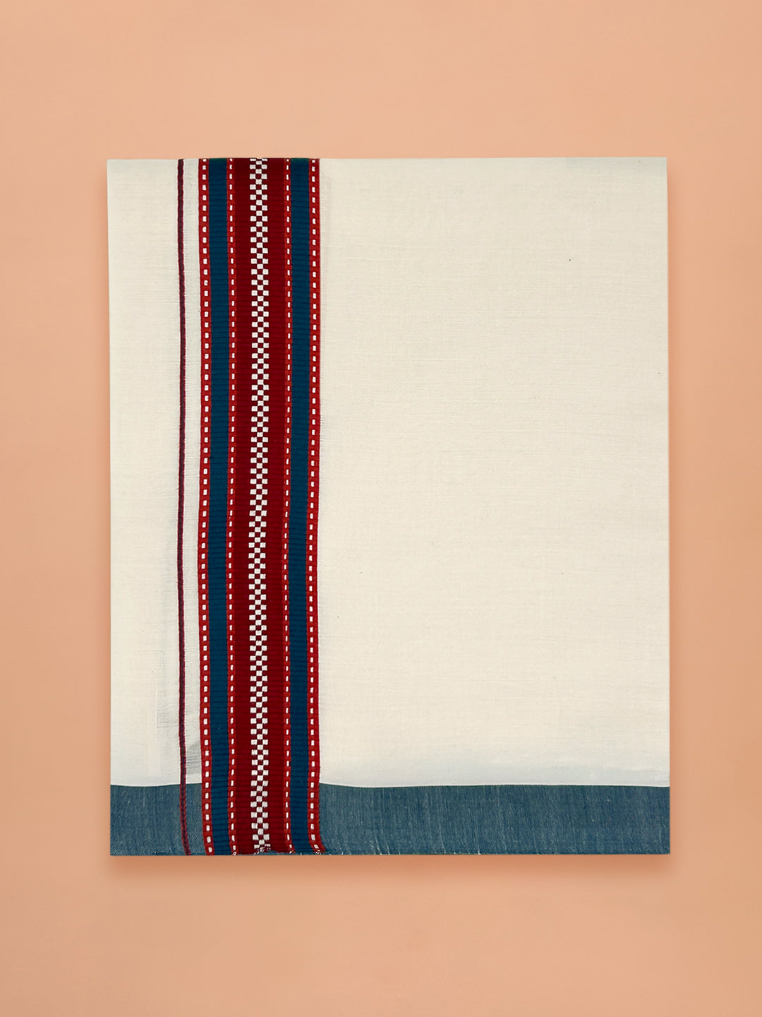 PANCHAA™ Handwoven Azo-Free Dyes Extra Weft Dhoti D2