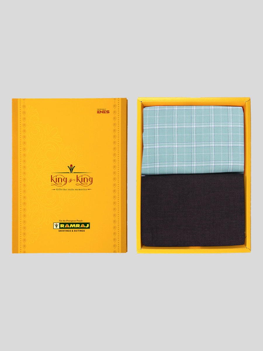 Cotton Checked Shirting & Suiting Gift Box Combo KK78-Ad vert