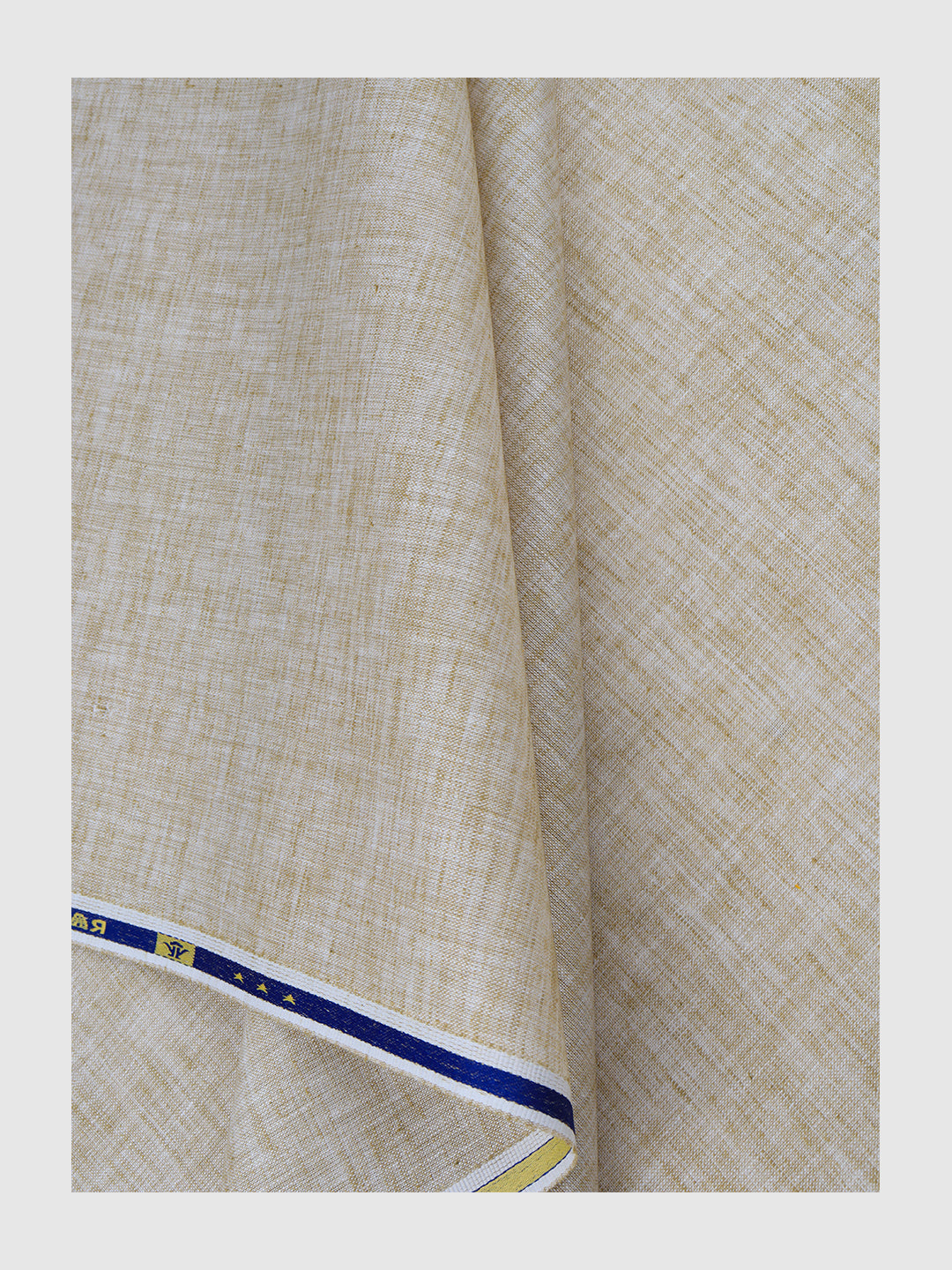 Boys Cotton Blend Light Brown Self Design Shirt and Kurta Fabric Lampus