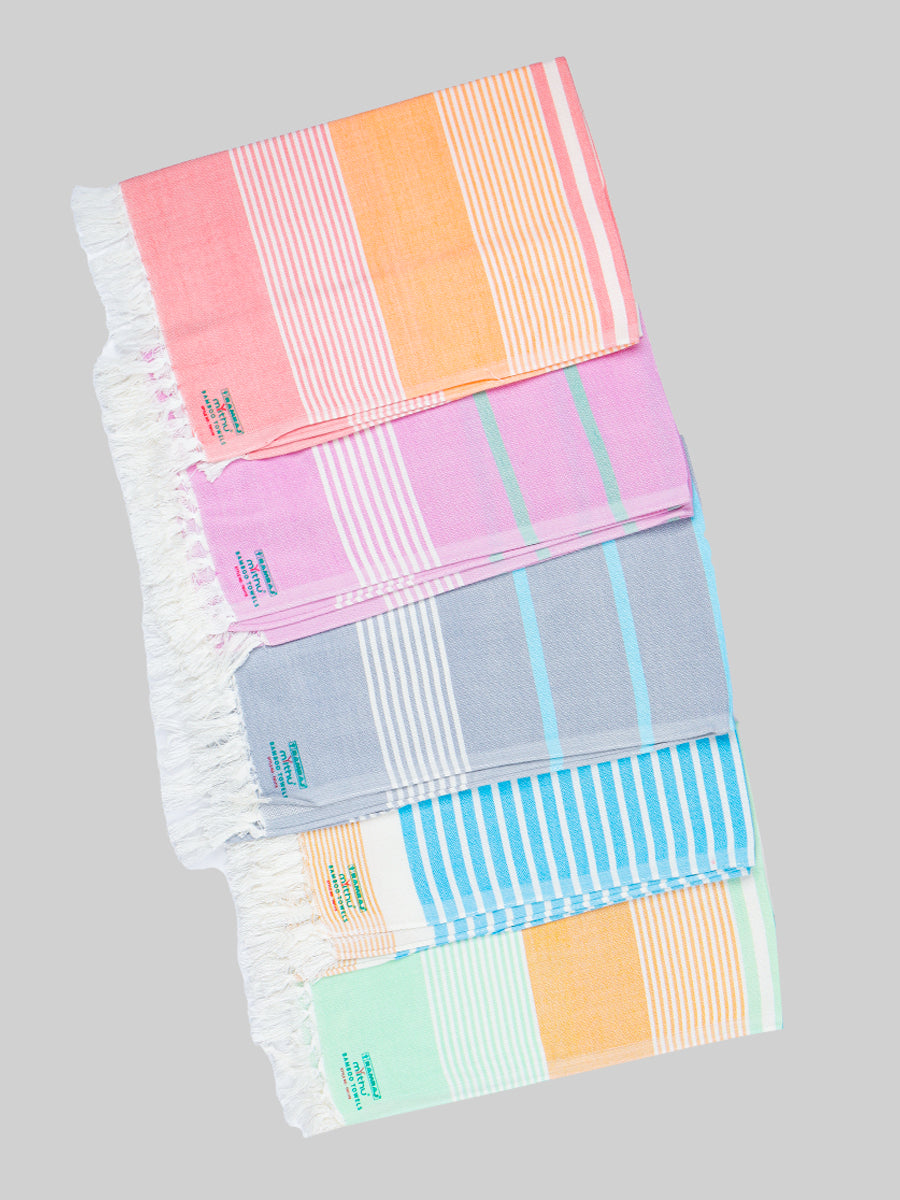 Quick Absorbent & Ultra Soft Bamboo Assorted Colour Hand Towels (Pack of 4)