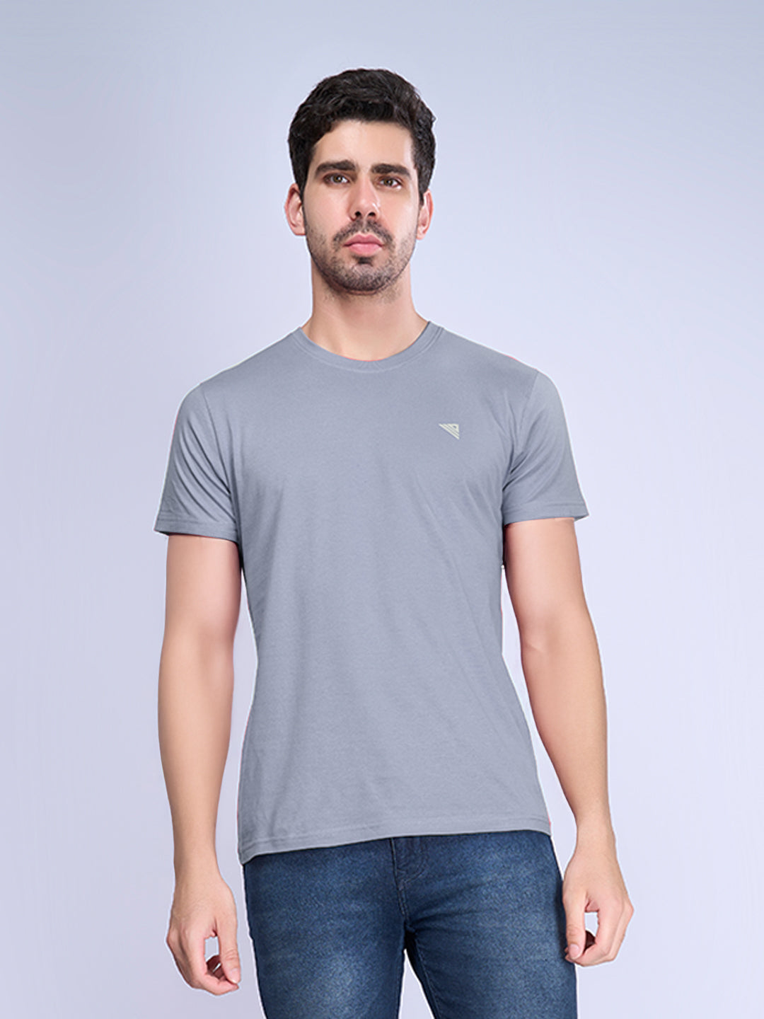 Men 100% Cotton Smart Fit Expert Tee Graphite Grey ET25