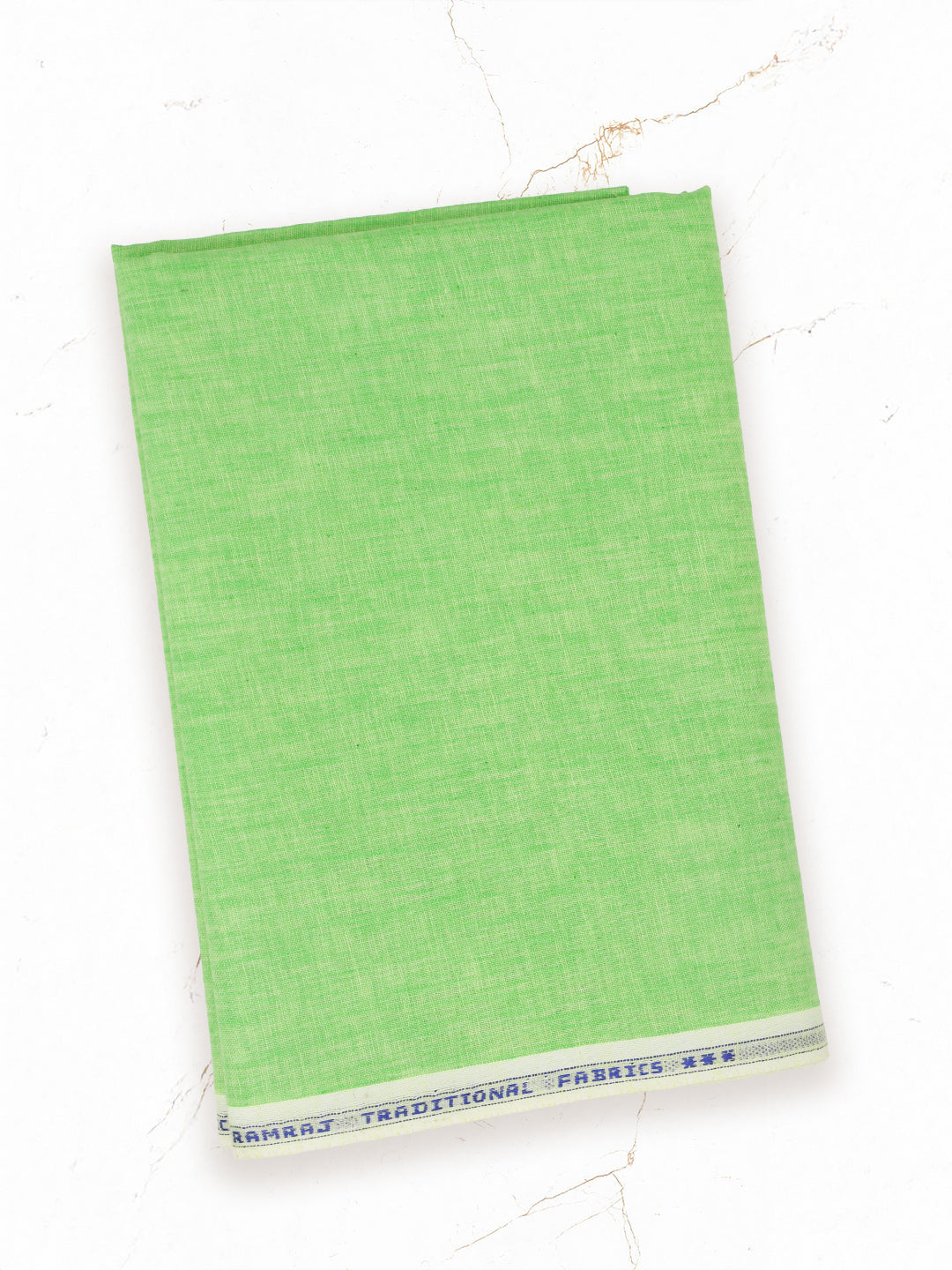 Men Cotton Rich Parrot Green Plain Shirt Fabric Infinity