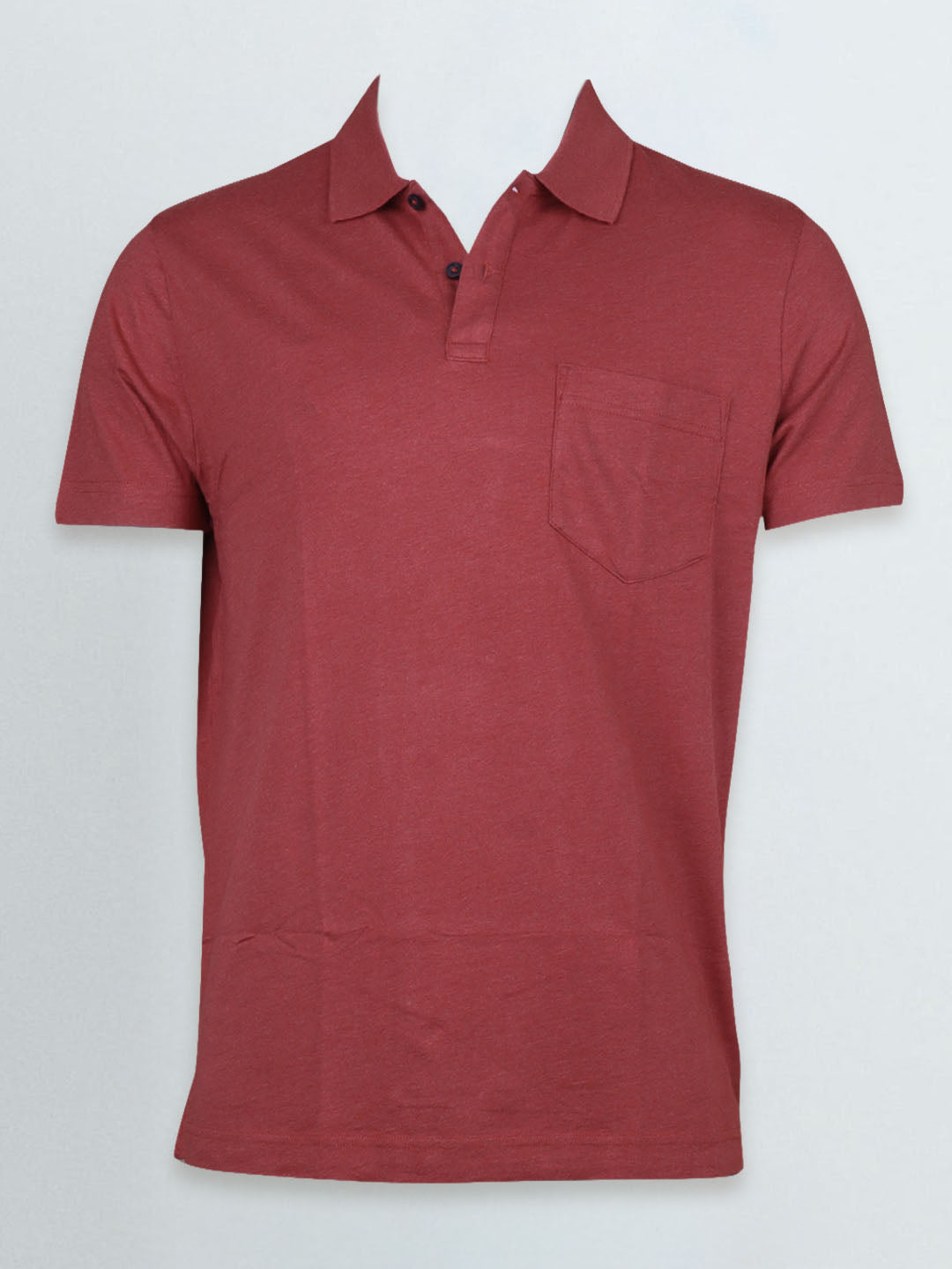 Men TENCEL™ Modal Fibers with Micro technology Polo T-Shirt Heather Red EMP3