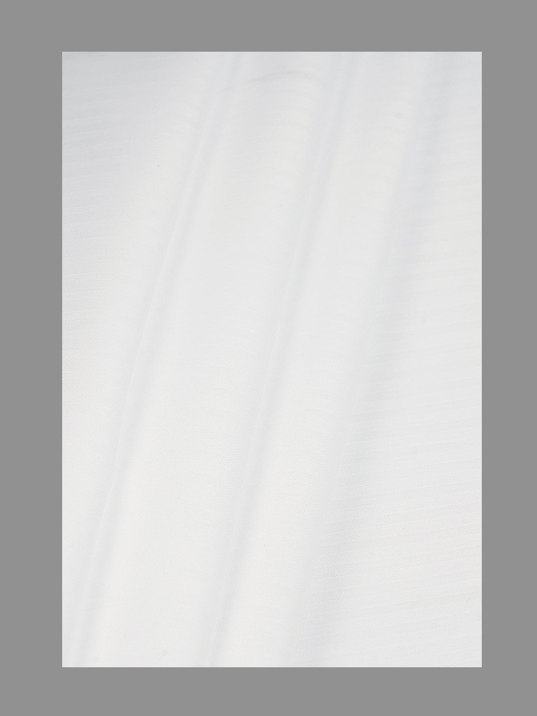 Men 100%Cotton Self Design Shirting White Forest 17