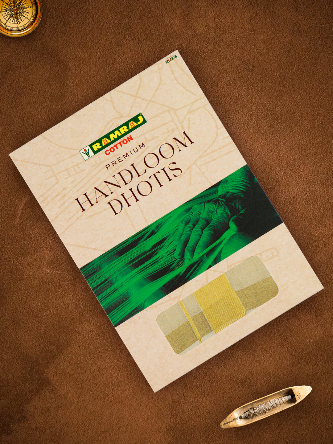 Double Layer Premium Handloom Gold Jari Dhoti 4m