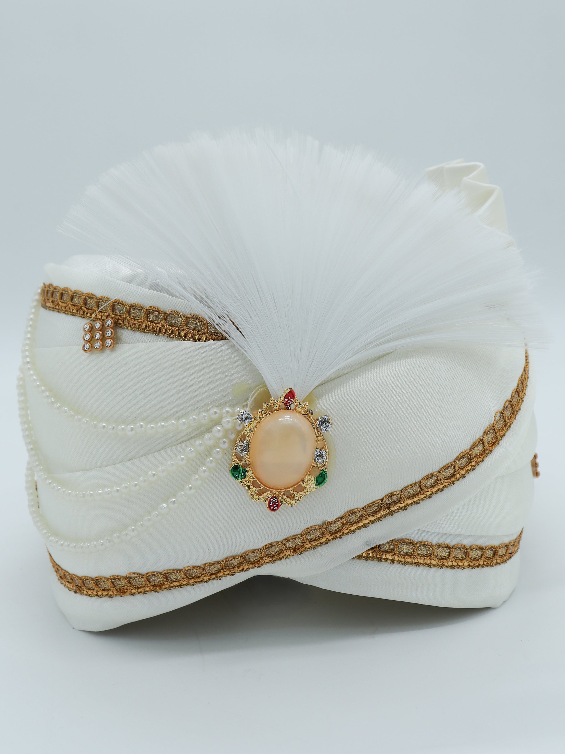 Traditional Silky Style Wedding Turban - 127
