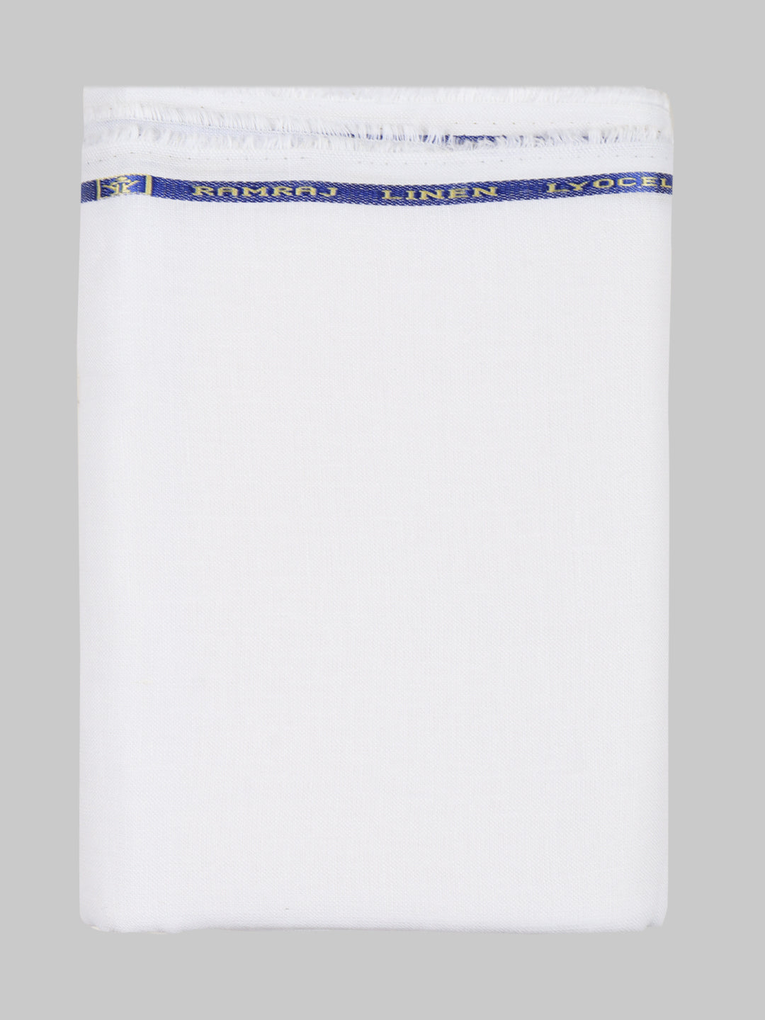 Men Premium Linen Lyocell Plain White Shirt Fabric