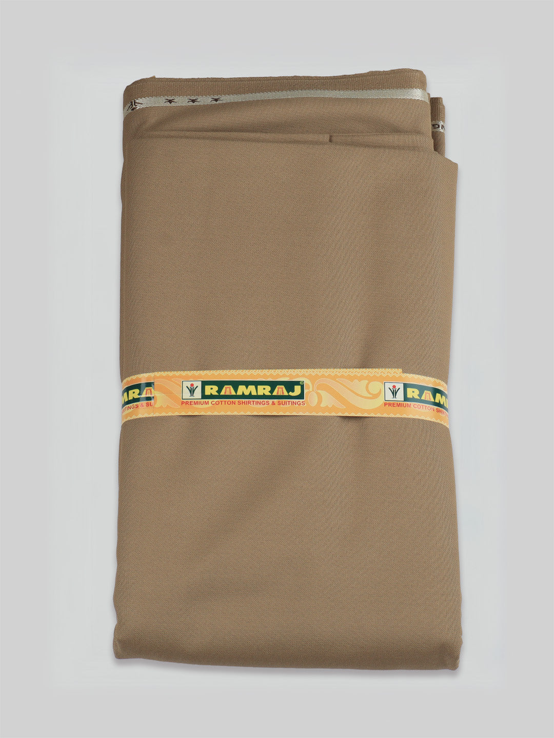 Cotton Plain Shirting & Suiting Set Uniform Light Brown Safari