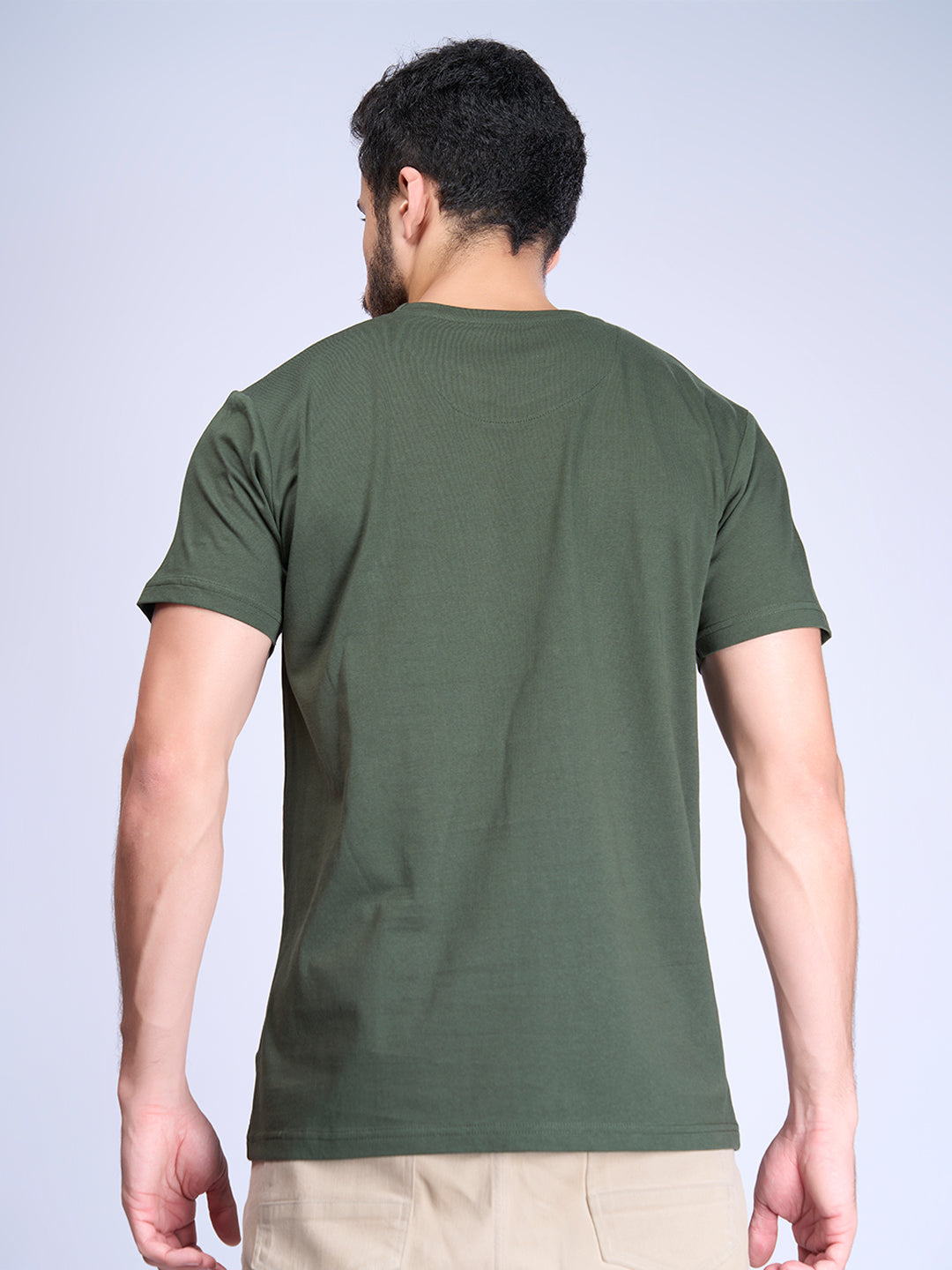Men 100% Cotton Blue & Green Expert Tee Combos
