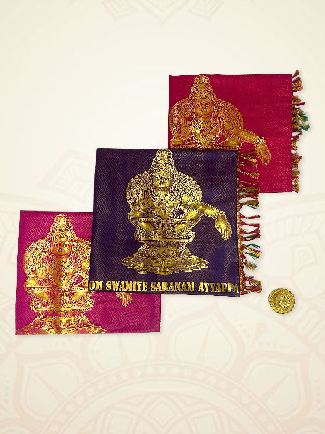 Art Silk Iyappan Ponnadai Shawl Assorted Colour 518