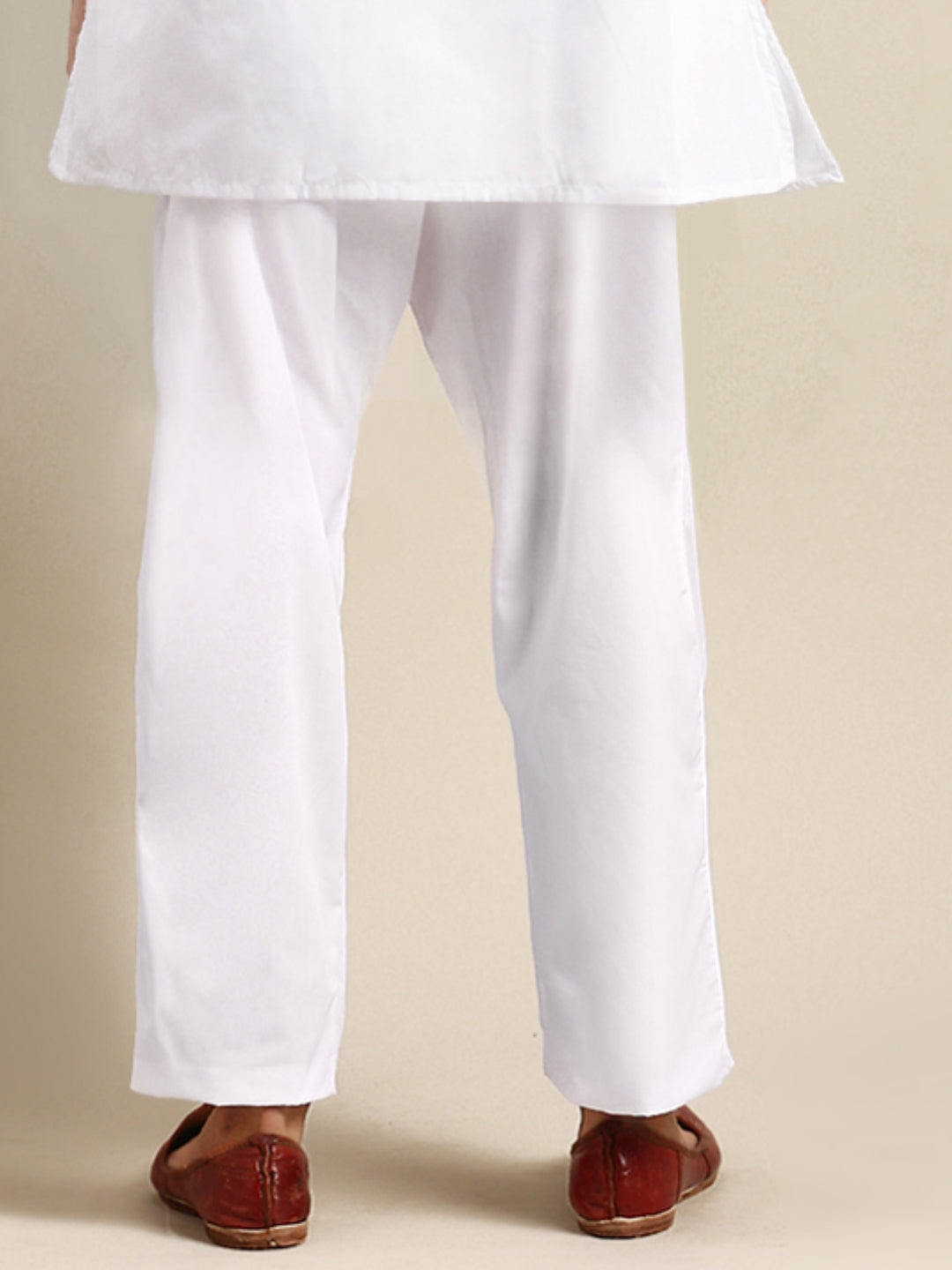 Men Cotton White Pyjama Pant