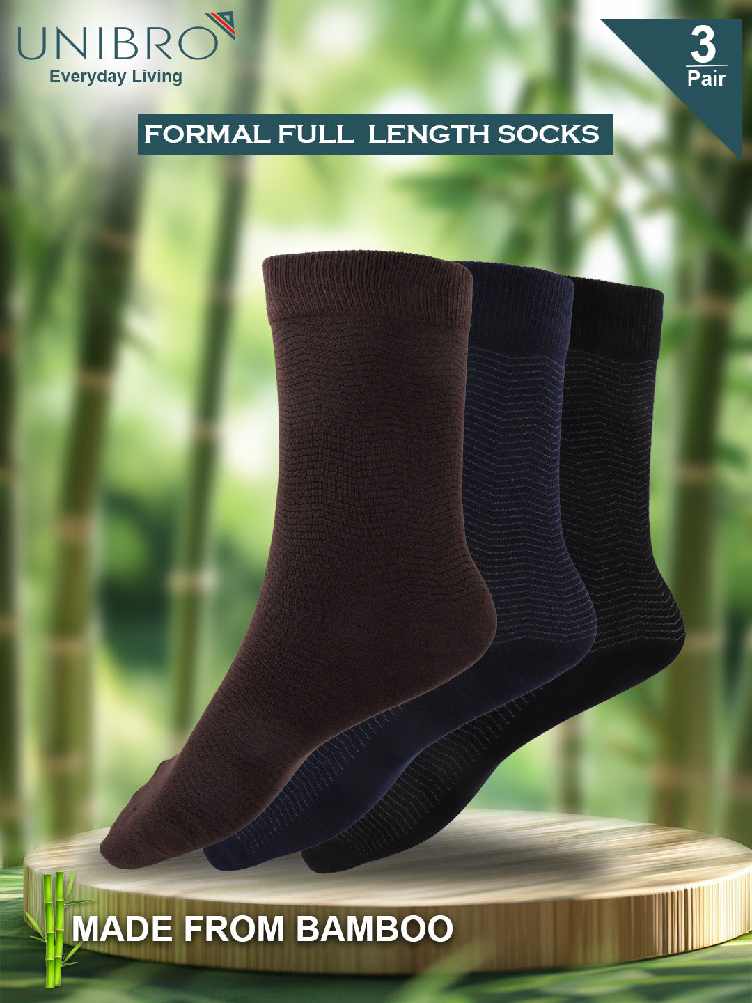 Men Assorted Formal Full Length Stripes Designed Socks FFD4