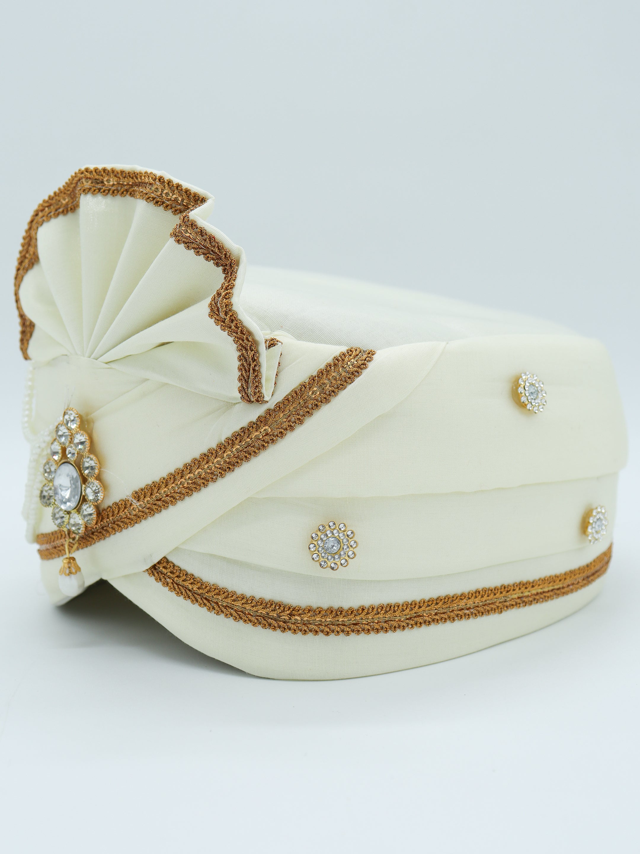 Traditional Silky Style Wedding Turban - 125