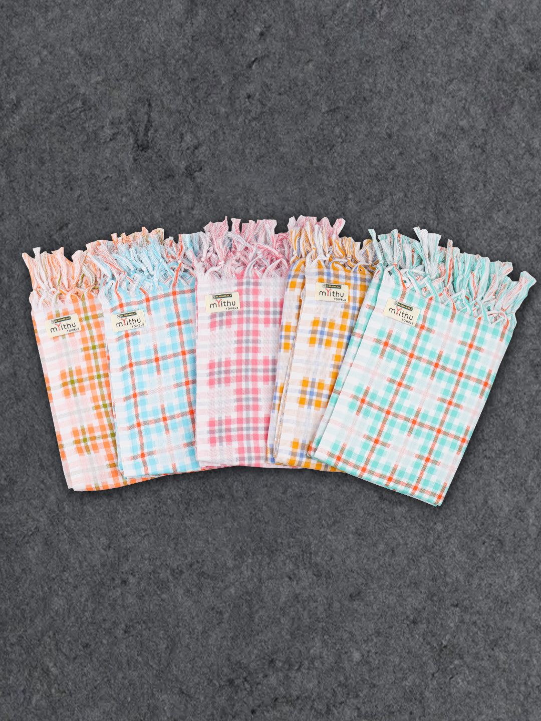 100% Cotton Bath Towel with Assorted Colour Twin Plus 896B