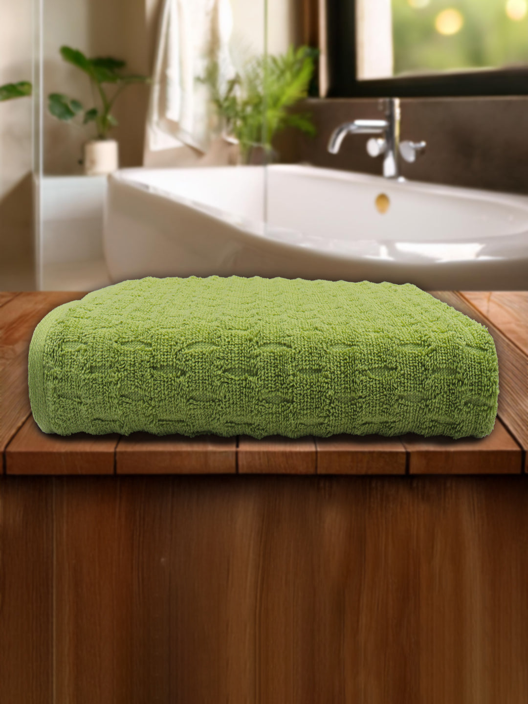 Luxury Terry Low Twist  Bath Towel Fern Green