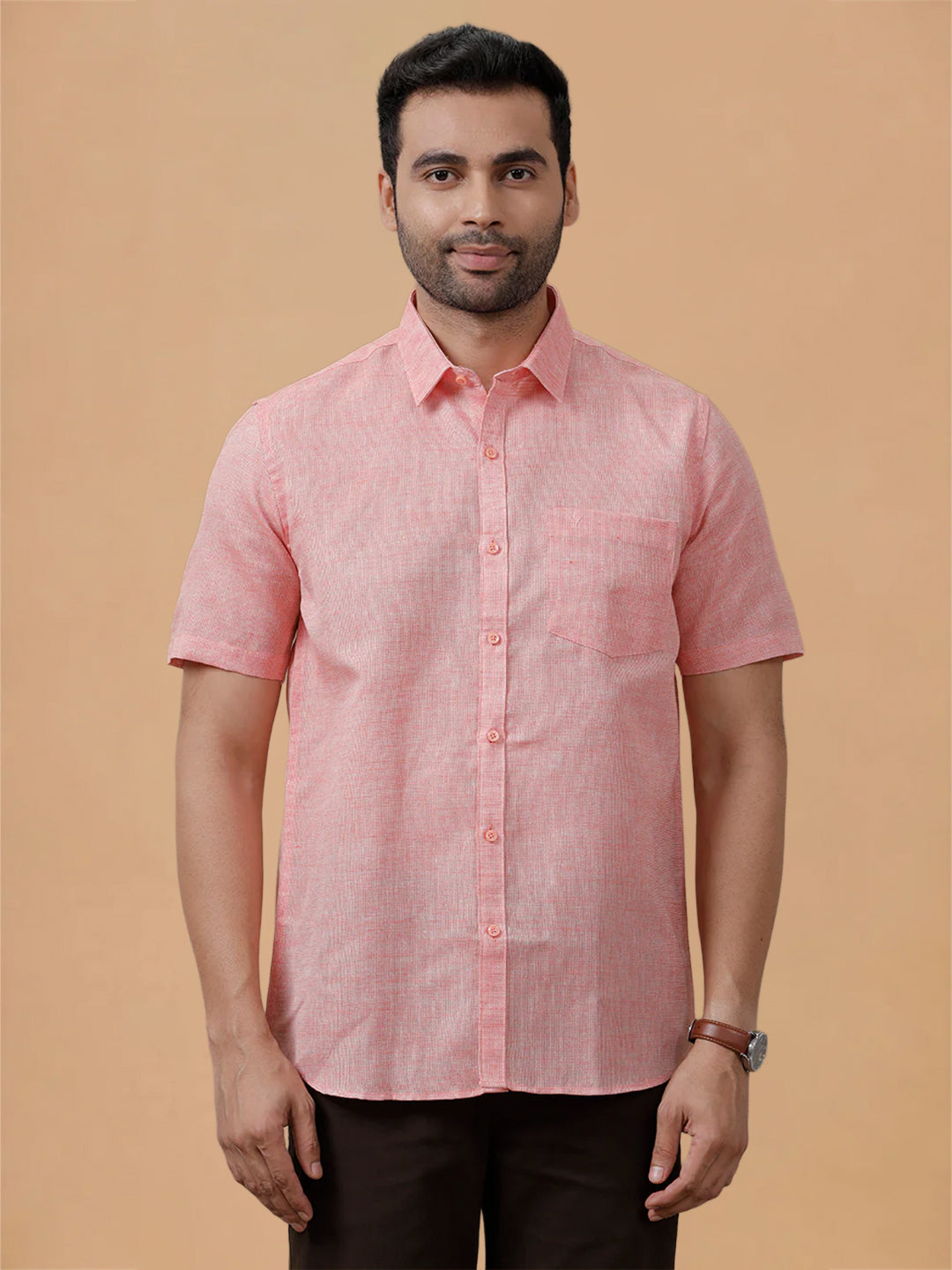Cotton Rich LT Pink Regular Fit Shirt T3 CV11