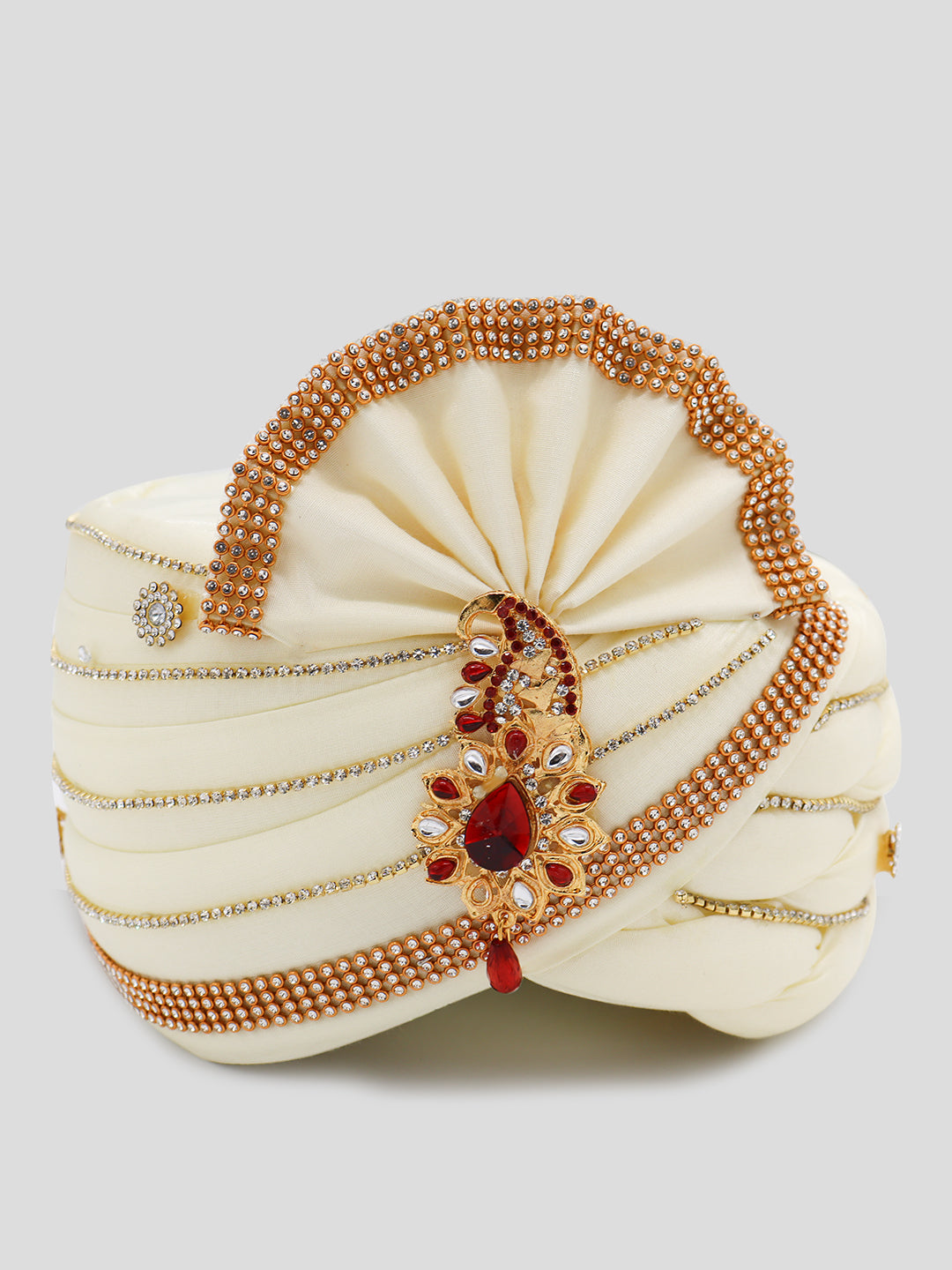 Traditional Silky Style Wedding Turban - 81