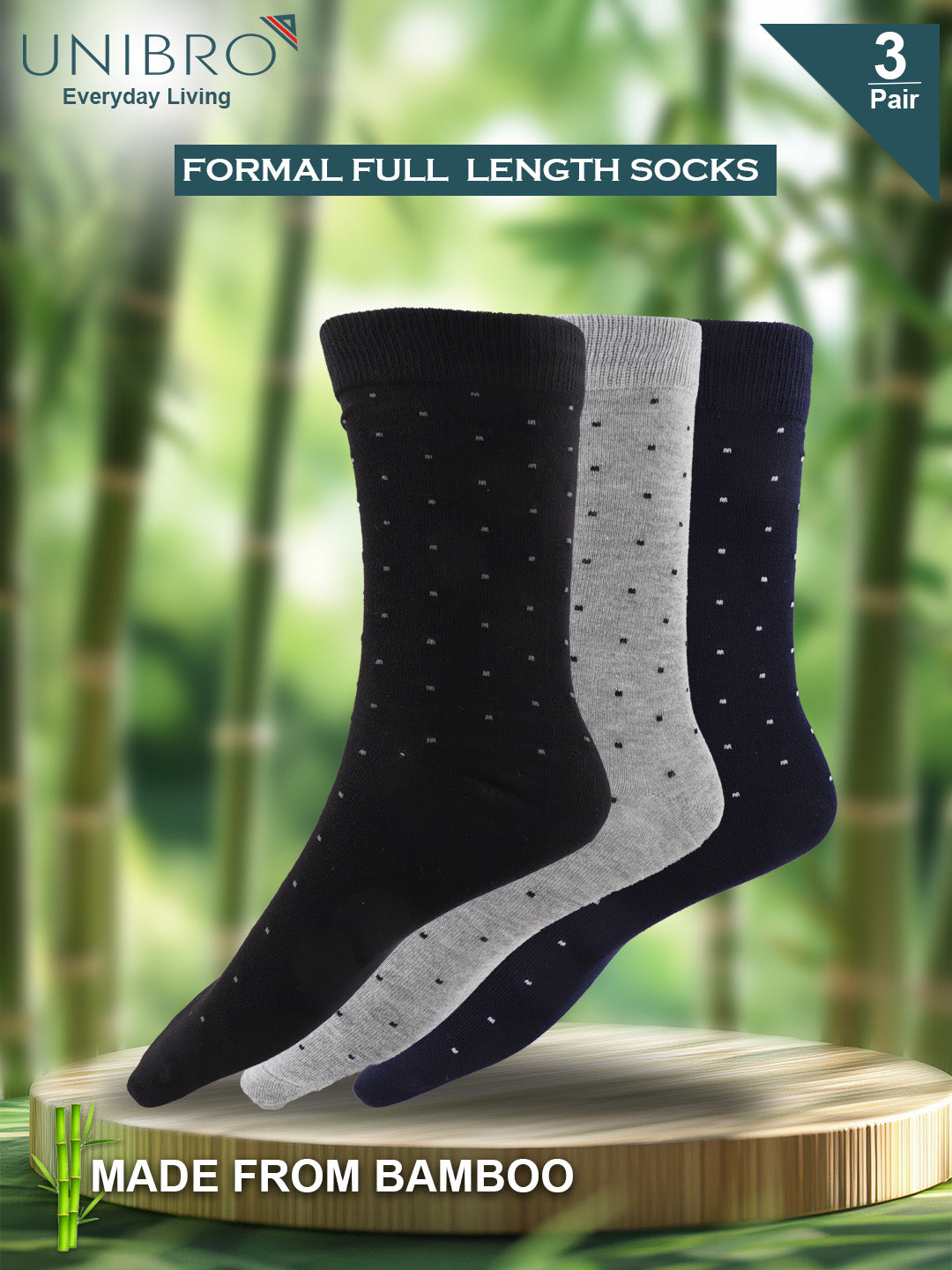 Men Assorted Formal Full Length Polka Dot Designed Socks FFD2