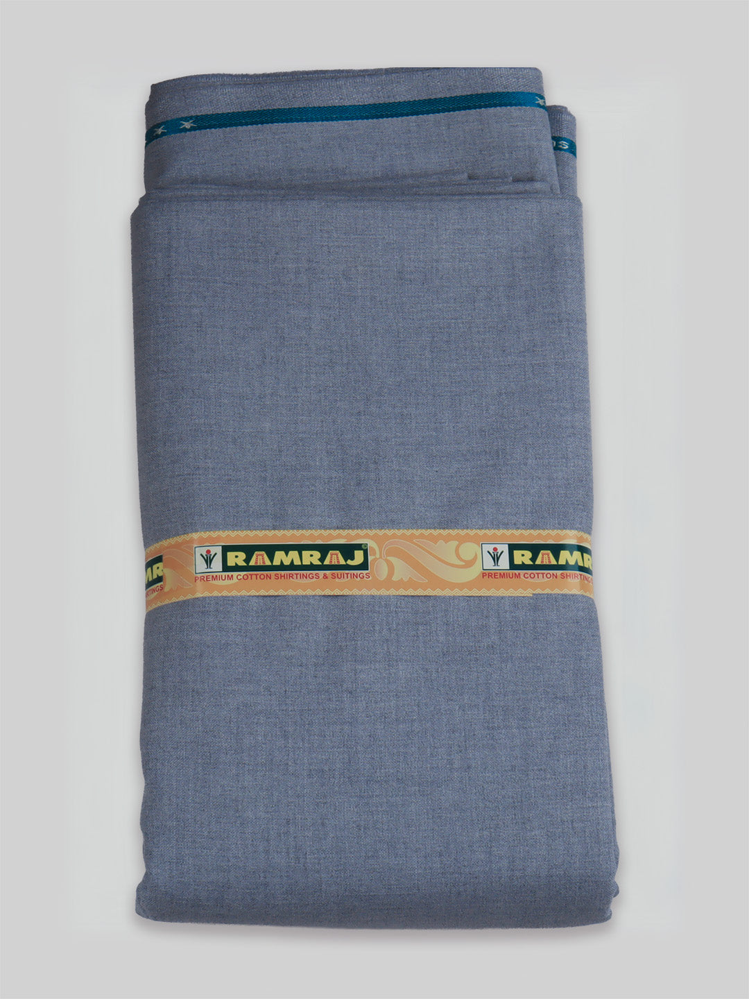 Cotton Plain Shirting & Suiting Set Uniform Bluish-Gray Safari