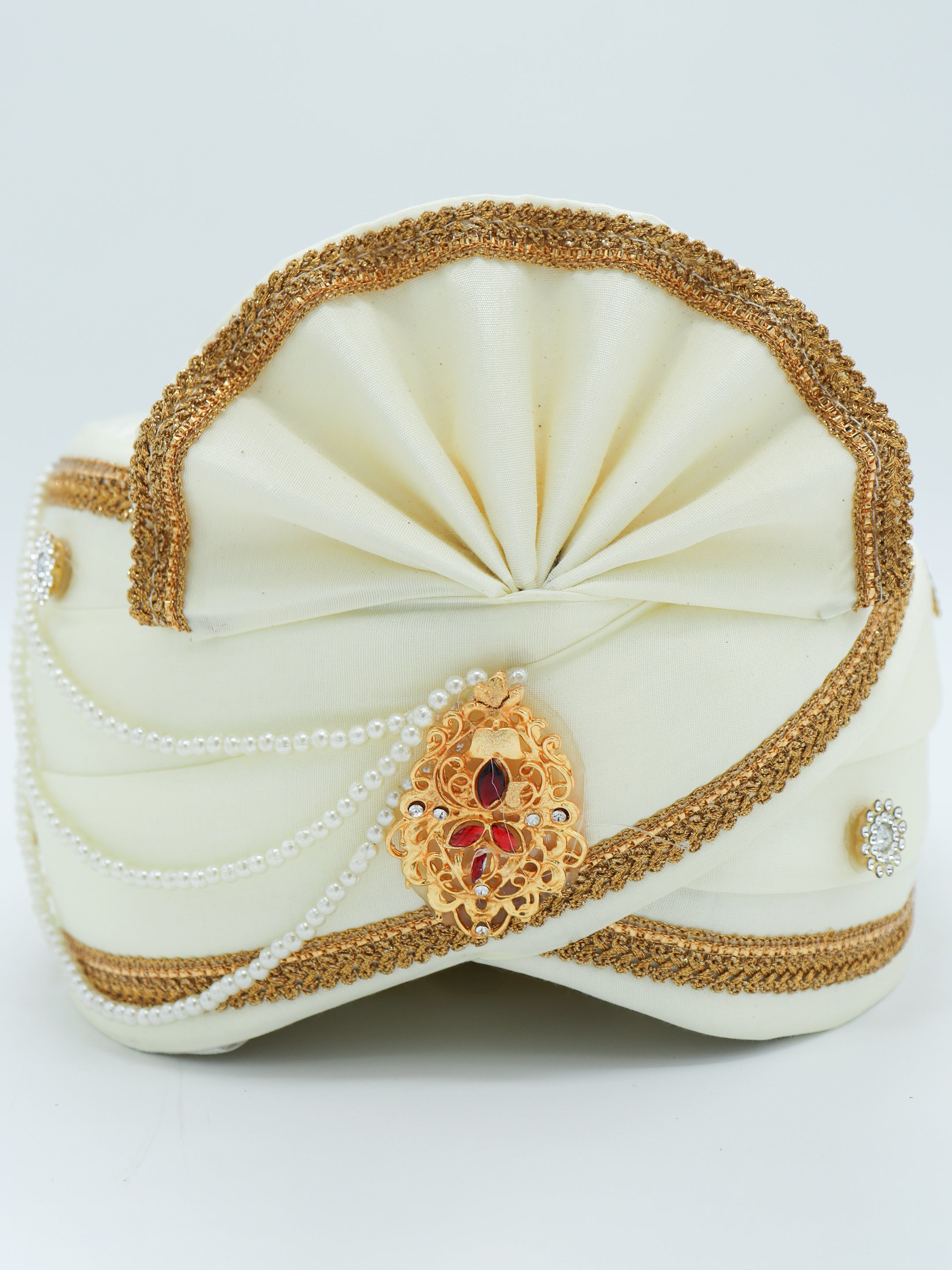 Traditional Silky Style Wedding Turban - 124