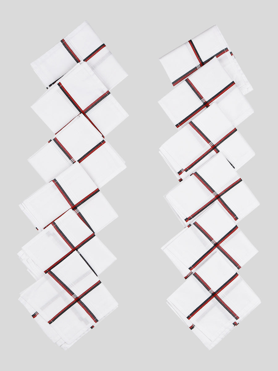 Good Feel DMK Handkerchief White ( 5 PCs Pack )-Mix view