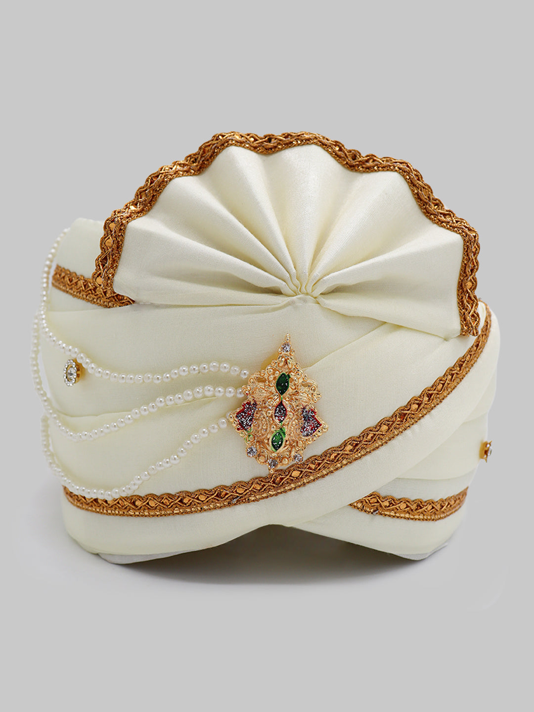 Traditional Silky Style Wedding Turban - 109