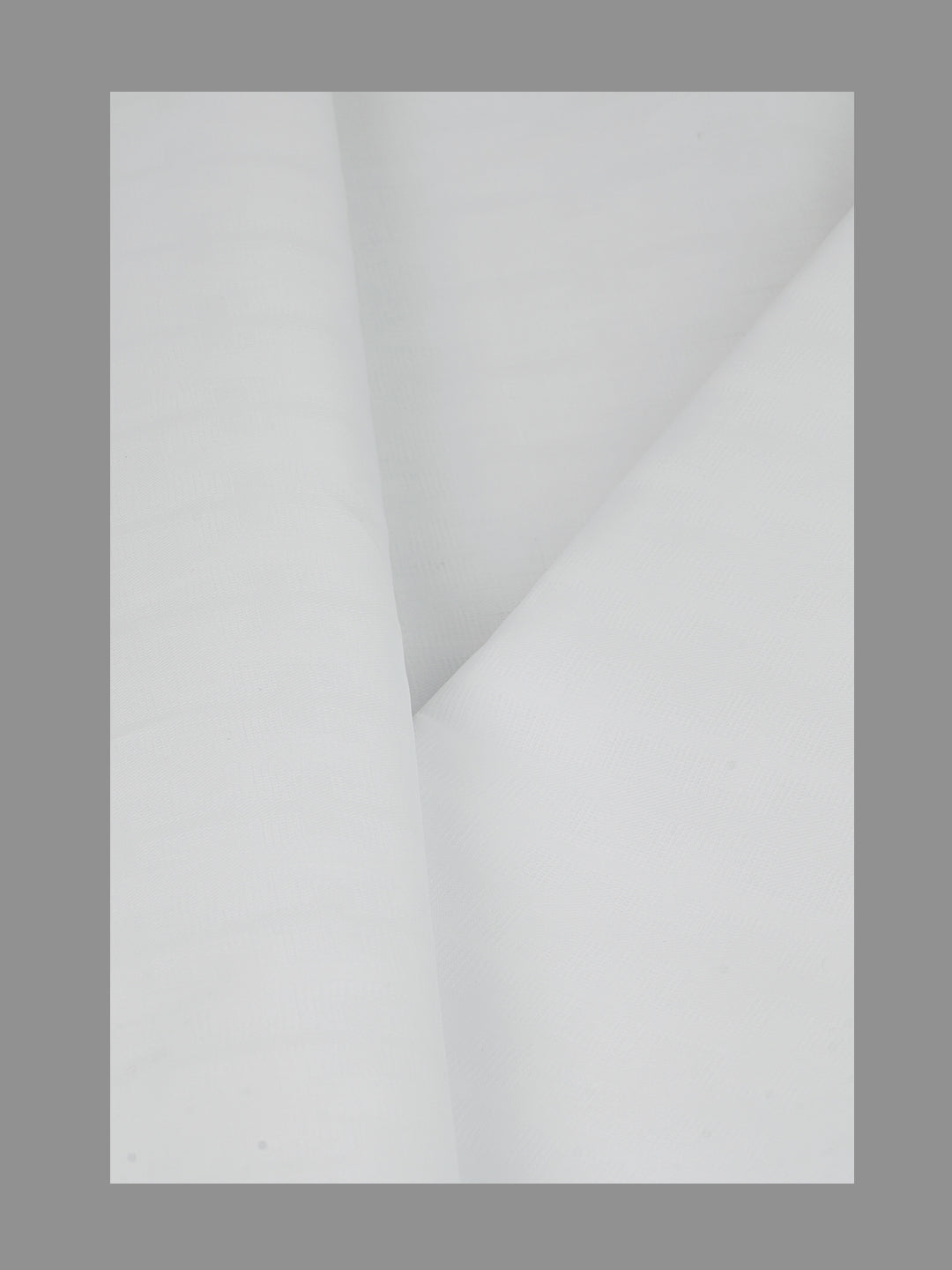 Men 100%Cotton Self Design Shirting White Forest 18