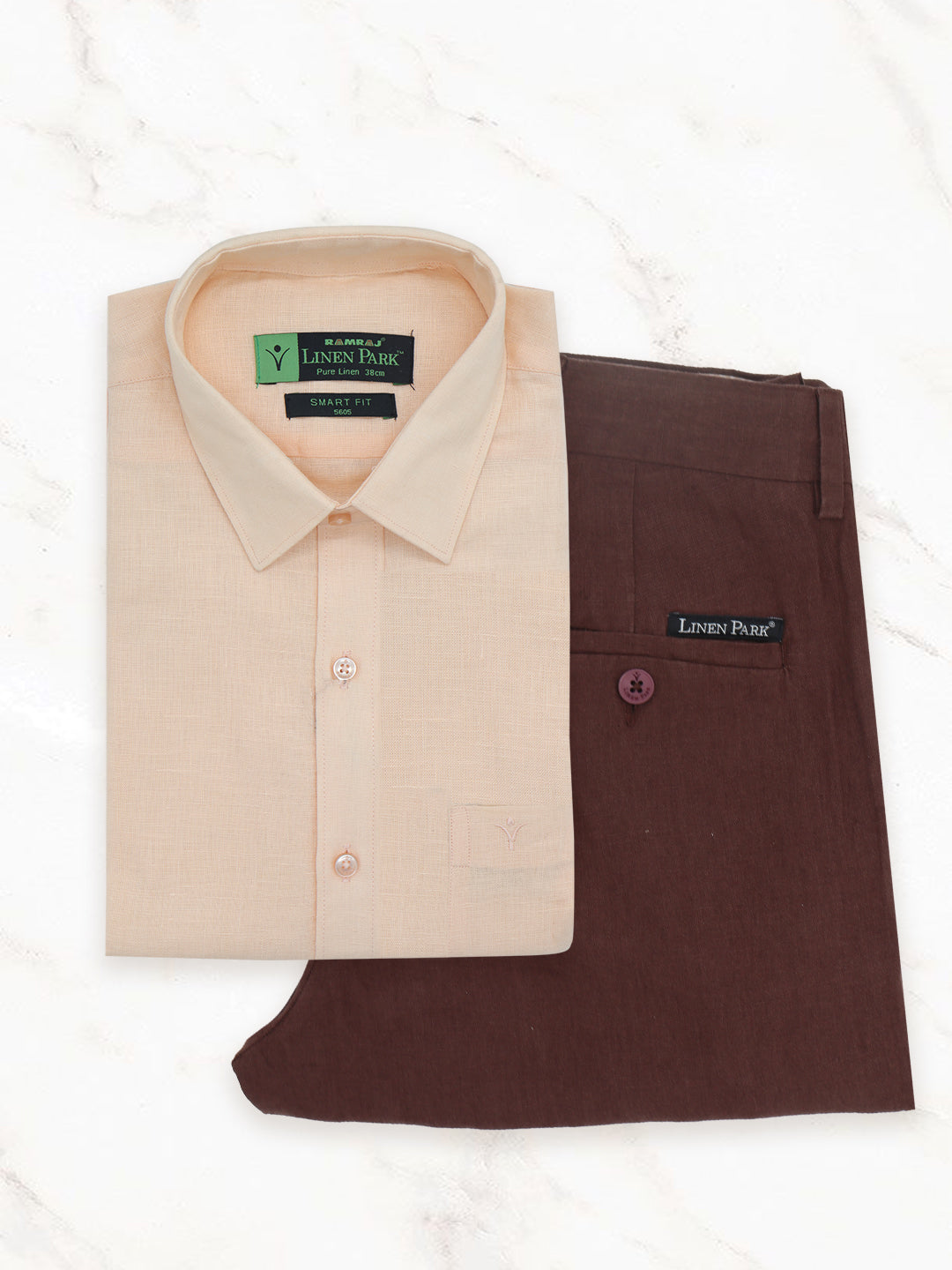 Mens Pure Linen Shirt and Pant Combo