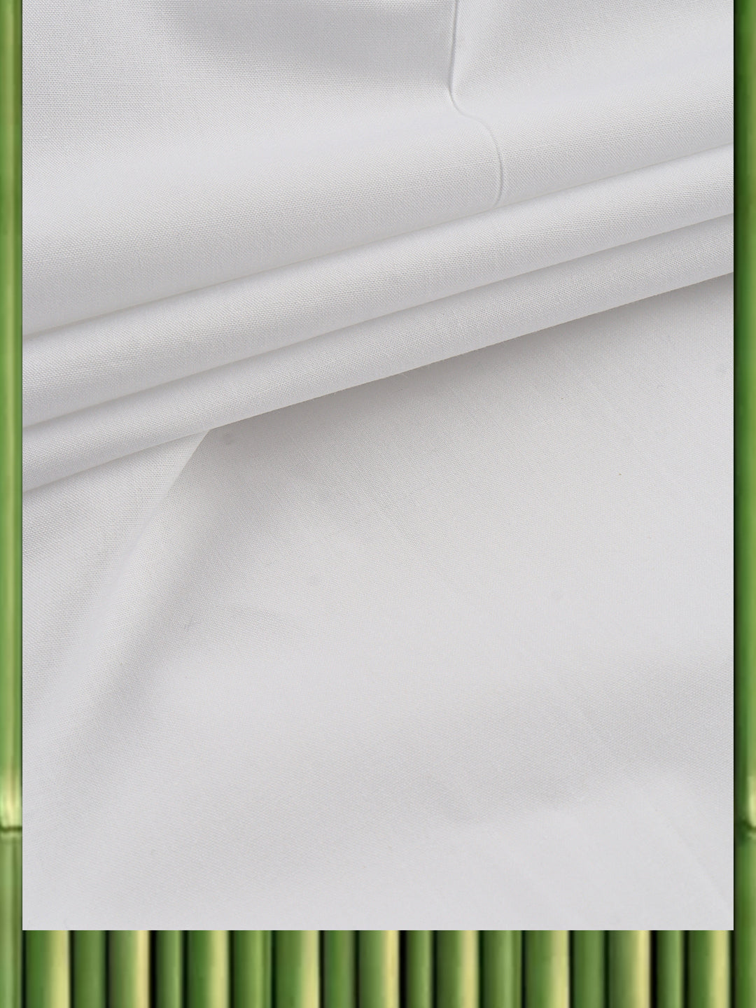 Men Mono Cotton White Shirting Fabric Cordial