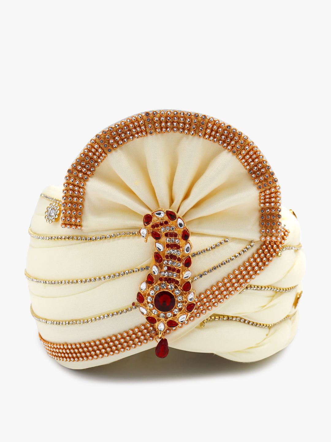 Traditional Silky Style Wedding Turban - 82