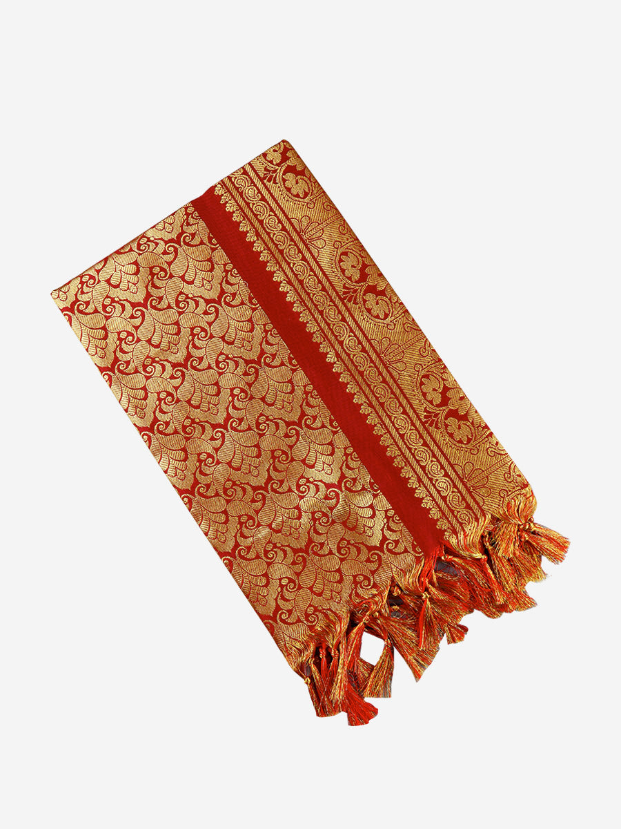 Jari Shawl/Ponnadai 209-Maroon