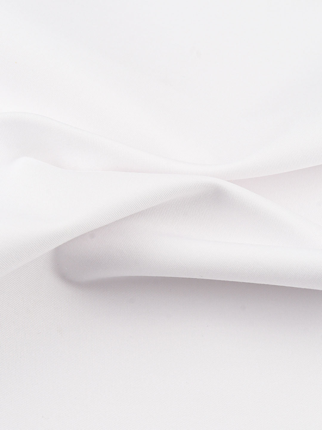 Cotton White Plain Suiting Fabric Glamour