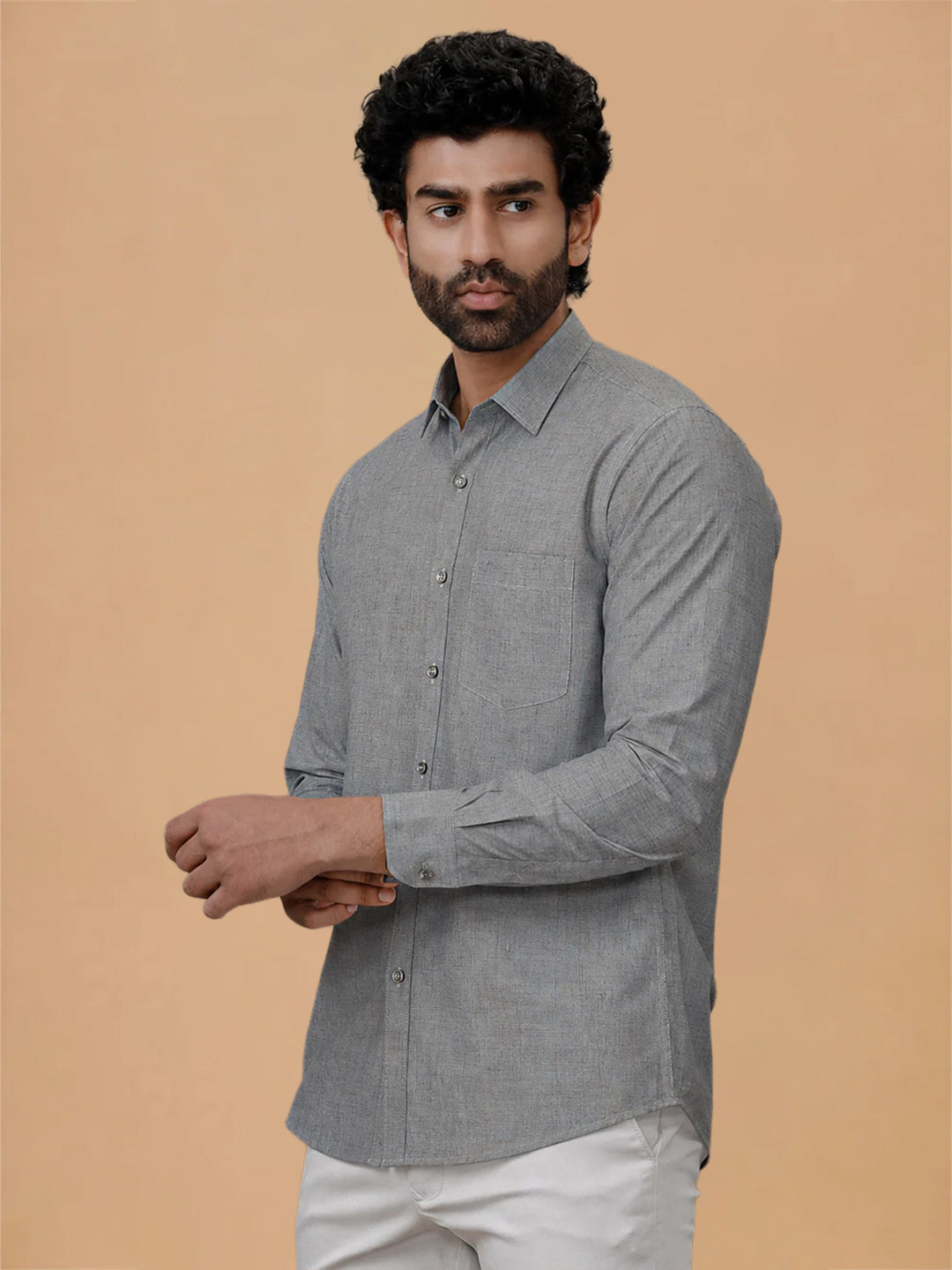 Cotton Rich Cyan Green Regular Fit Shirt Trendy 8 YH8