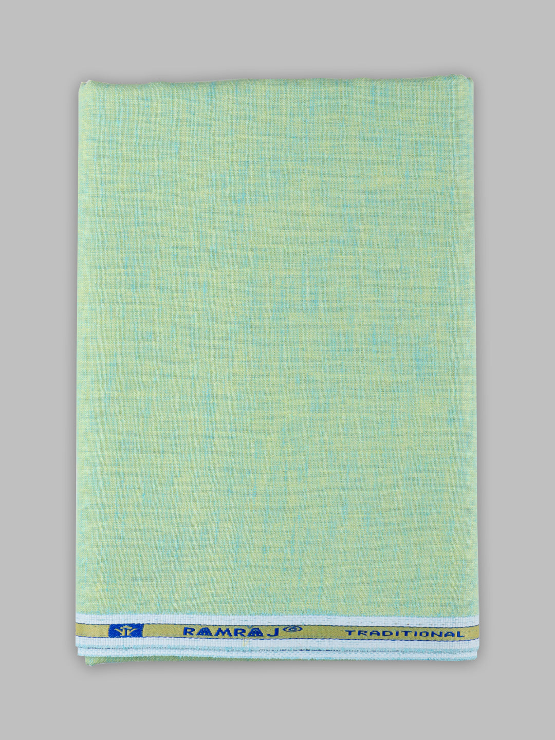 Boys Cotton Blend Parrot Green Self Design Shirt and Kurta Fabric Lampus