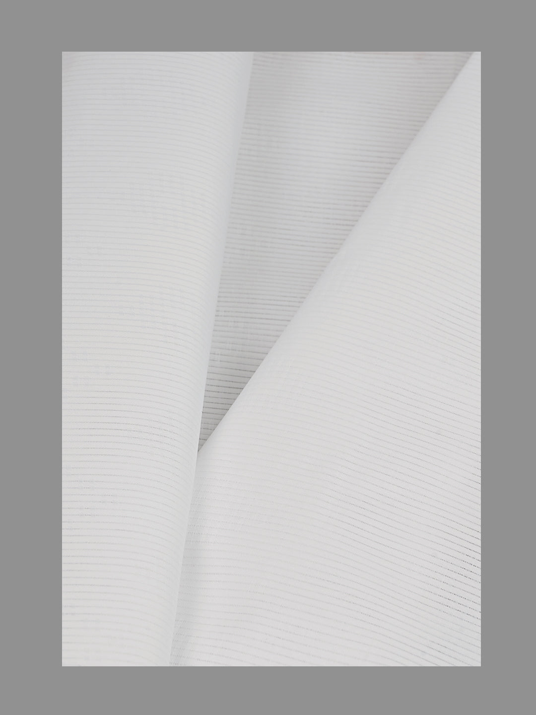 Men 100%Cotton Self Design Shirting White Forest 10