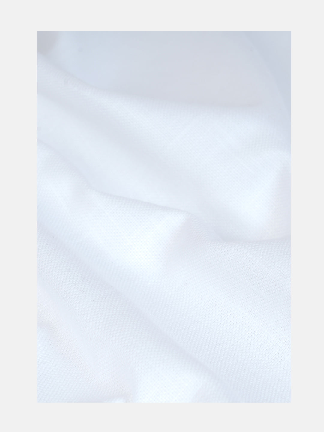 Men Cotton Blend Pants Fabric White