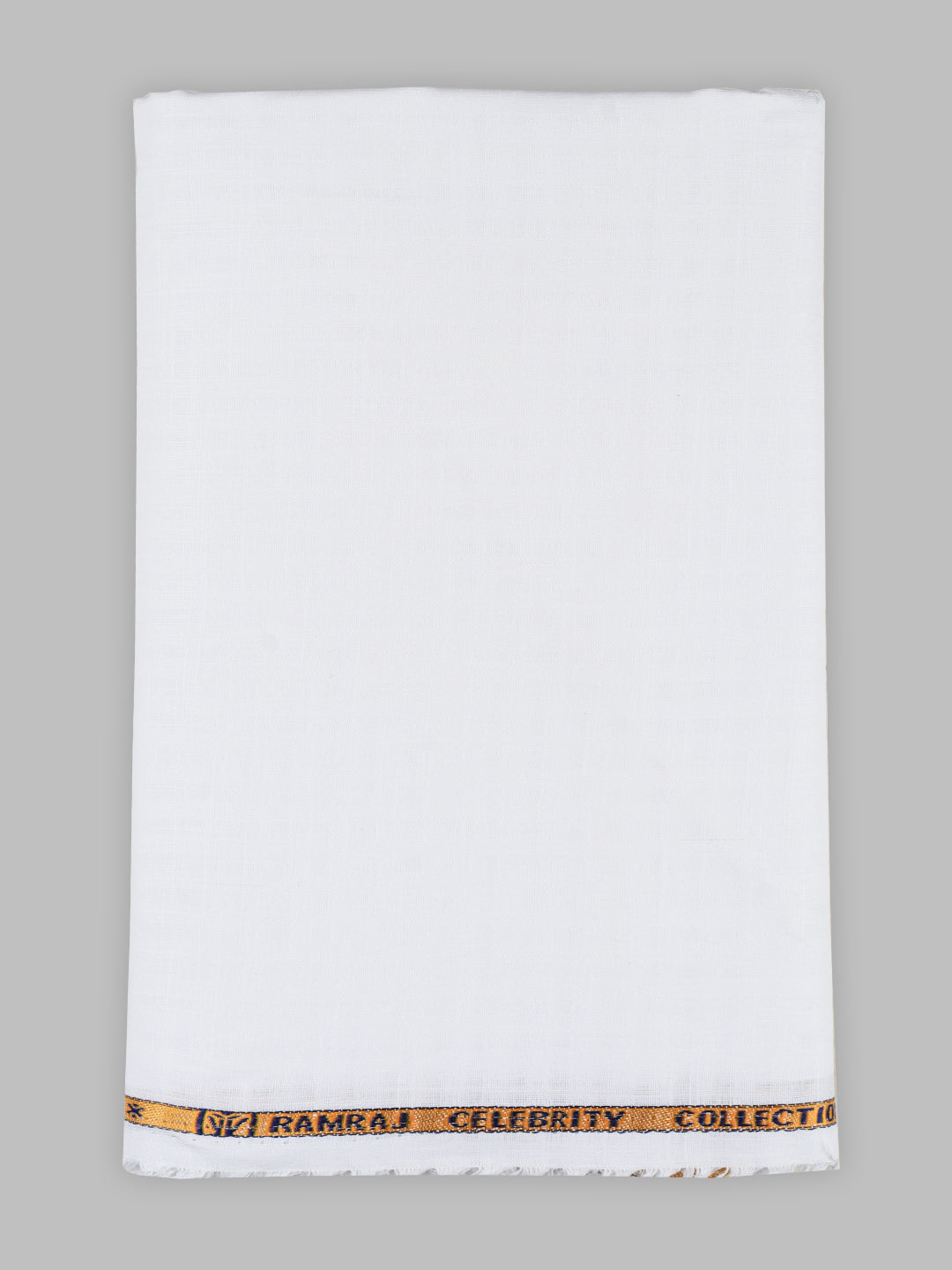 Men 100%Cotton Self Design Shirting Celebrity White C01