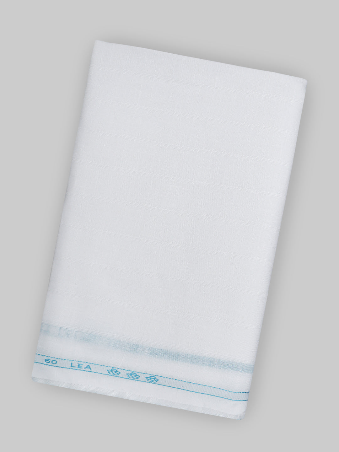 Pure Linen Self Design White Shirt Fabric Linen Park Garnish