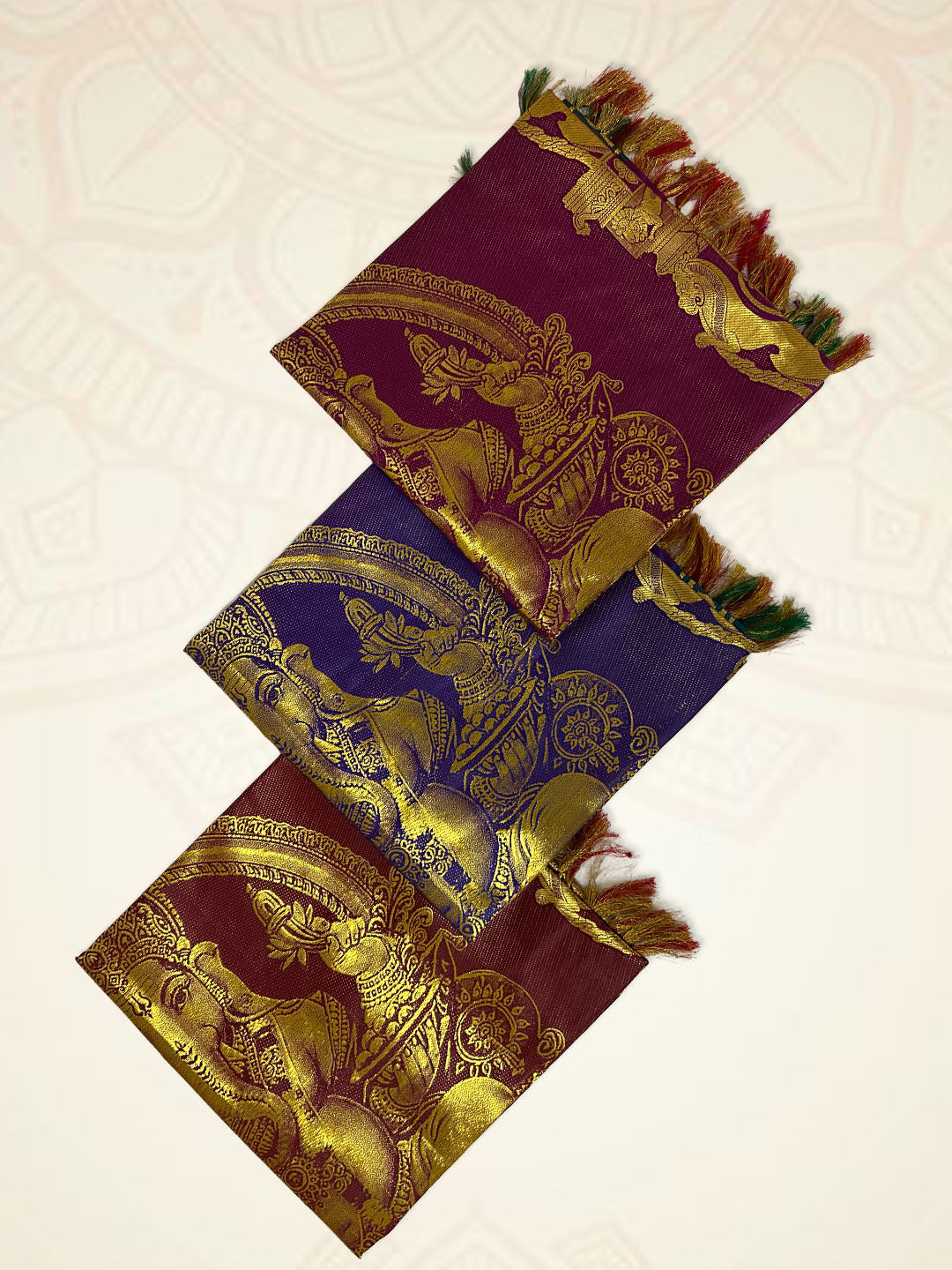 Art Silk Ganapathi Ponnadai Shawl Assorted Colour 518