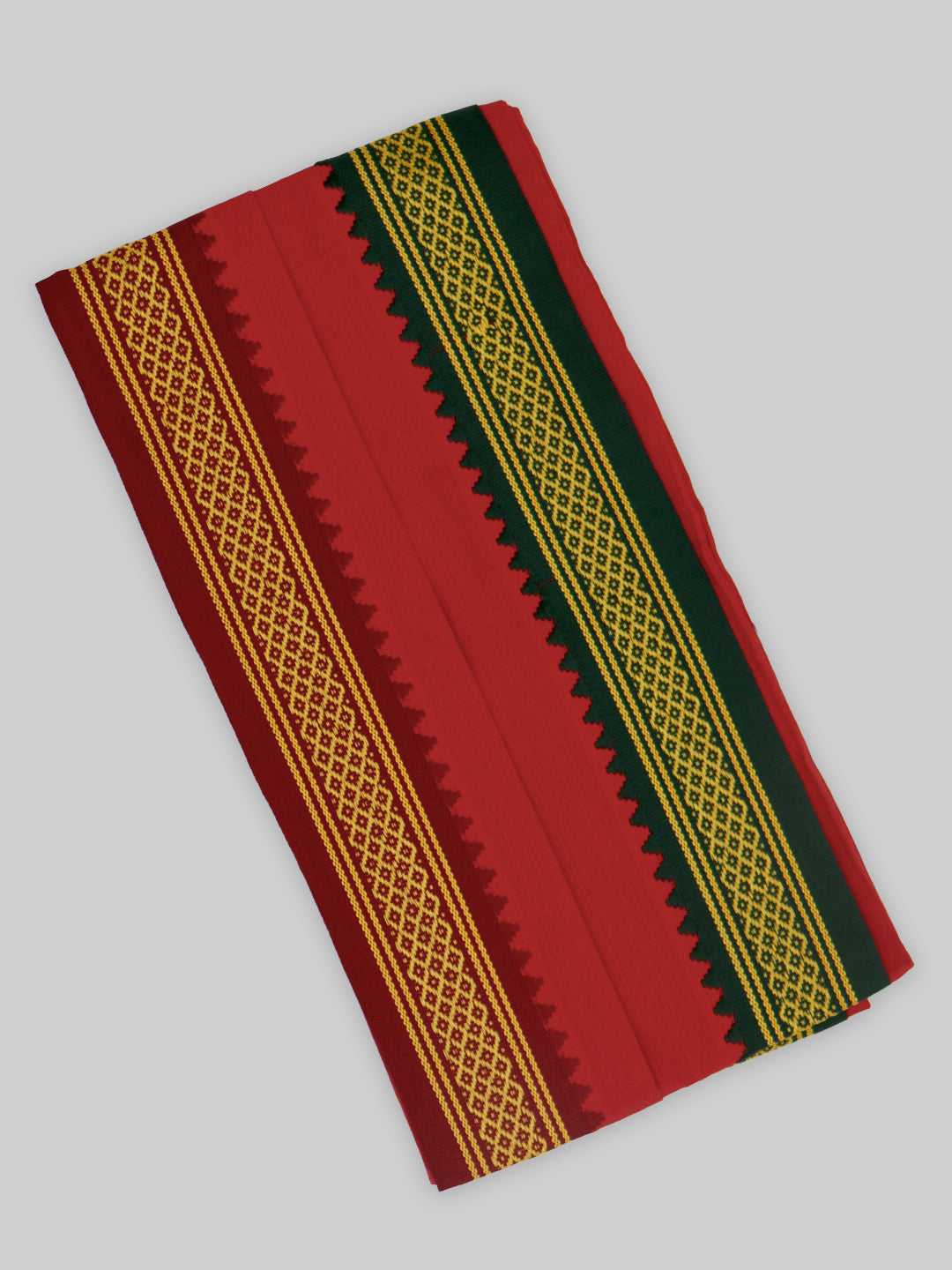 Men Angavastram Towel Vedant Red (Pack of 2)