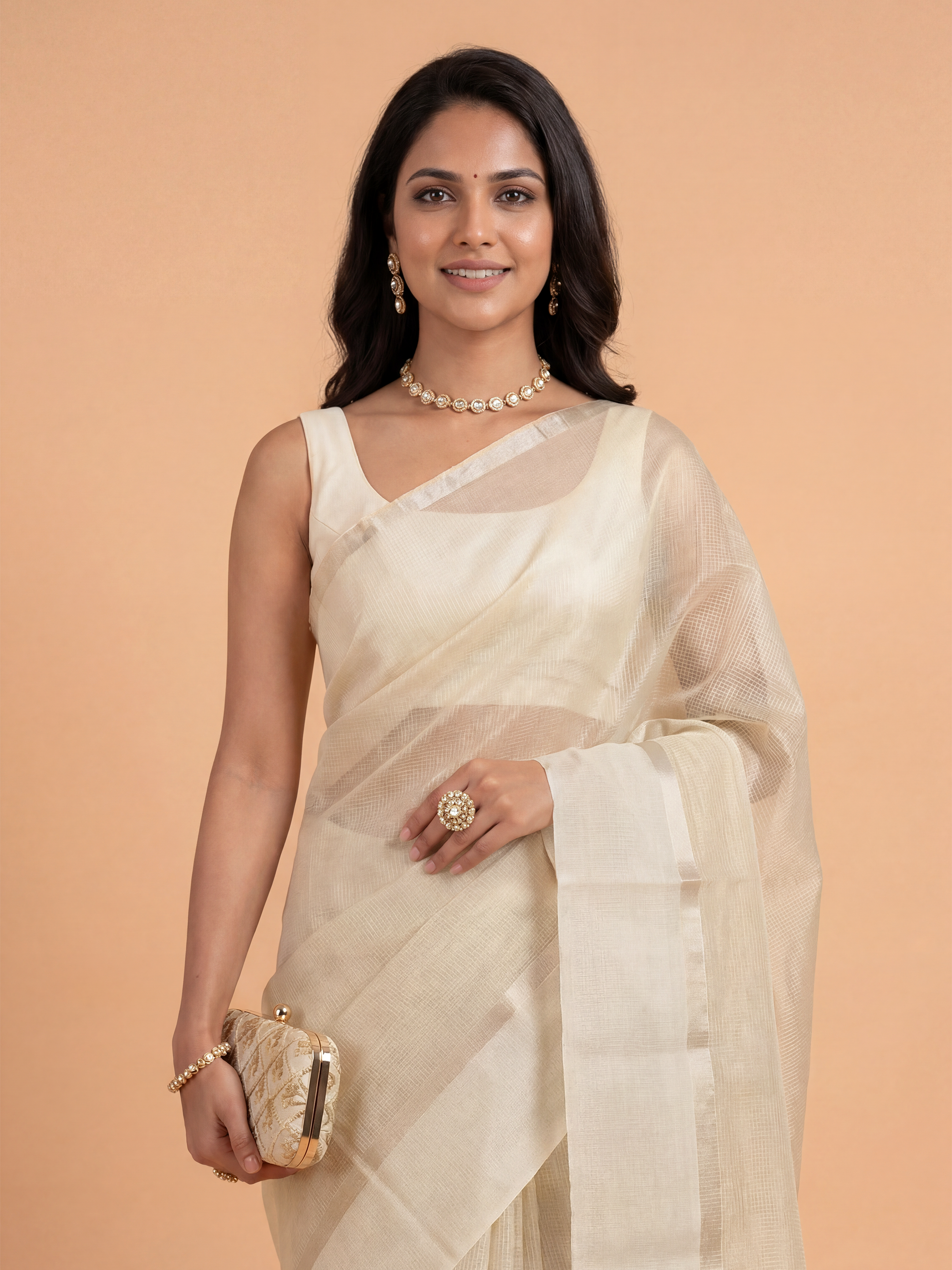 Women Art Silk Sandal Saree ASS130